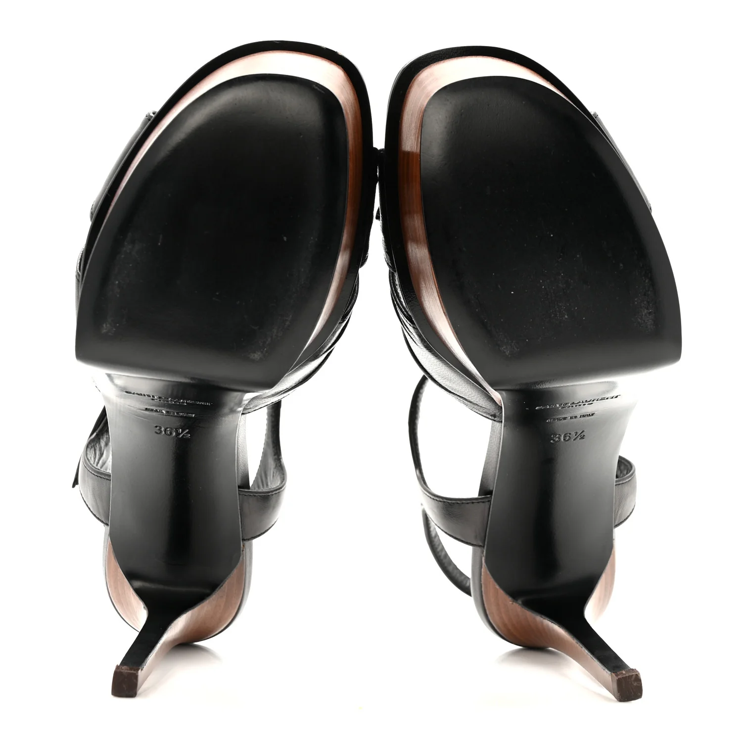 Vendome Bianca Bow Sandals 36.5 Black - Image 6