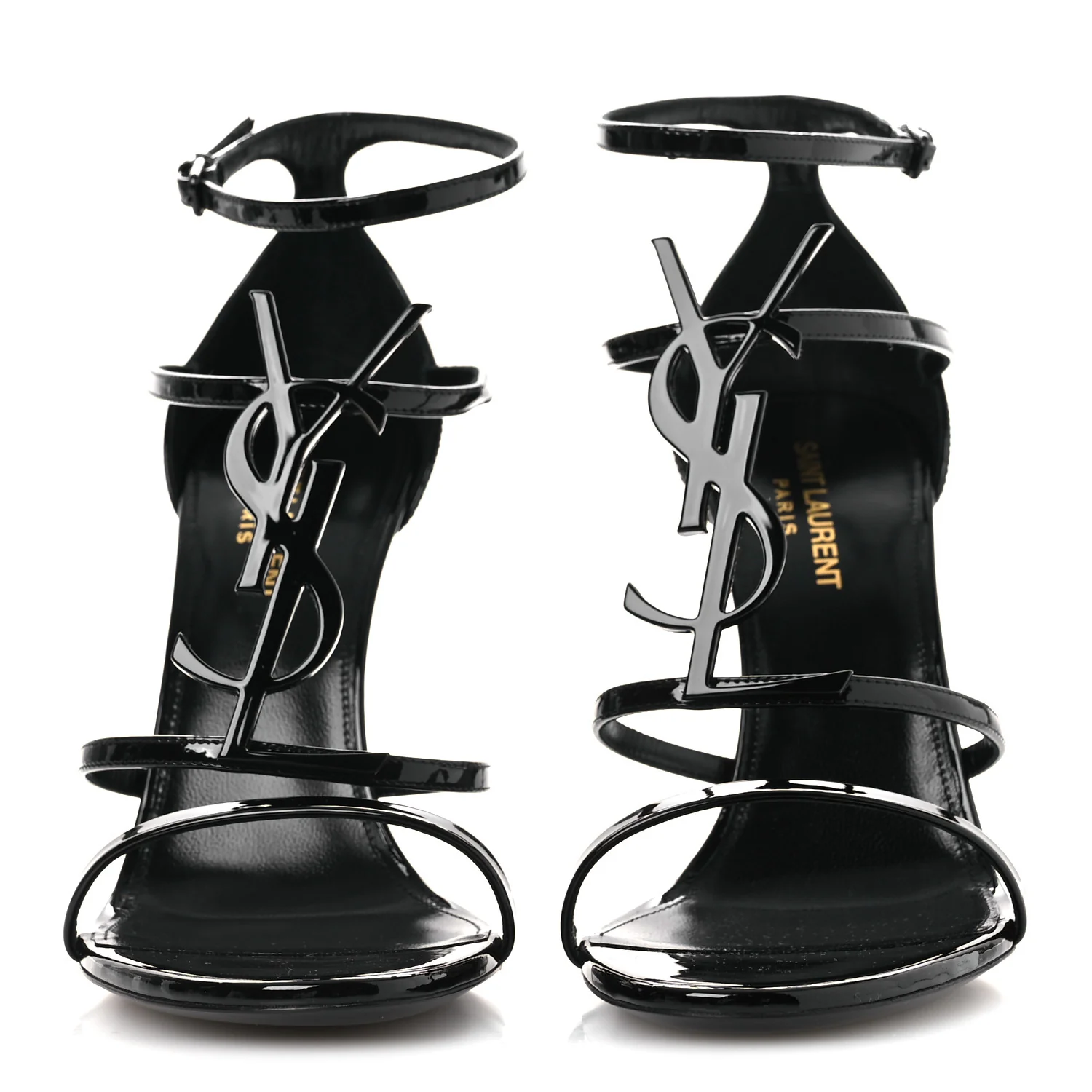 Vernice Chiffon 100 Ankle Strap Sandals 39.5 Black - Image 2