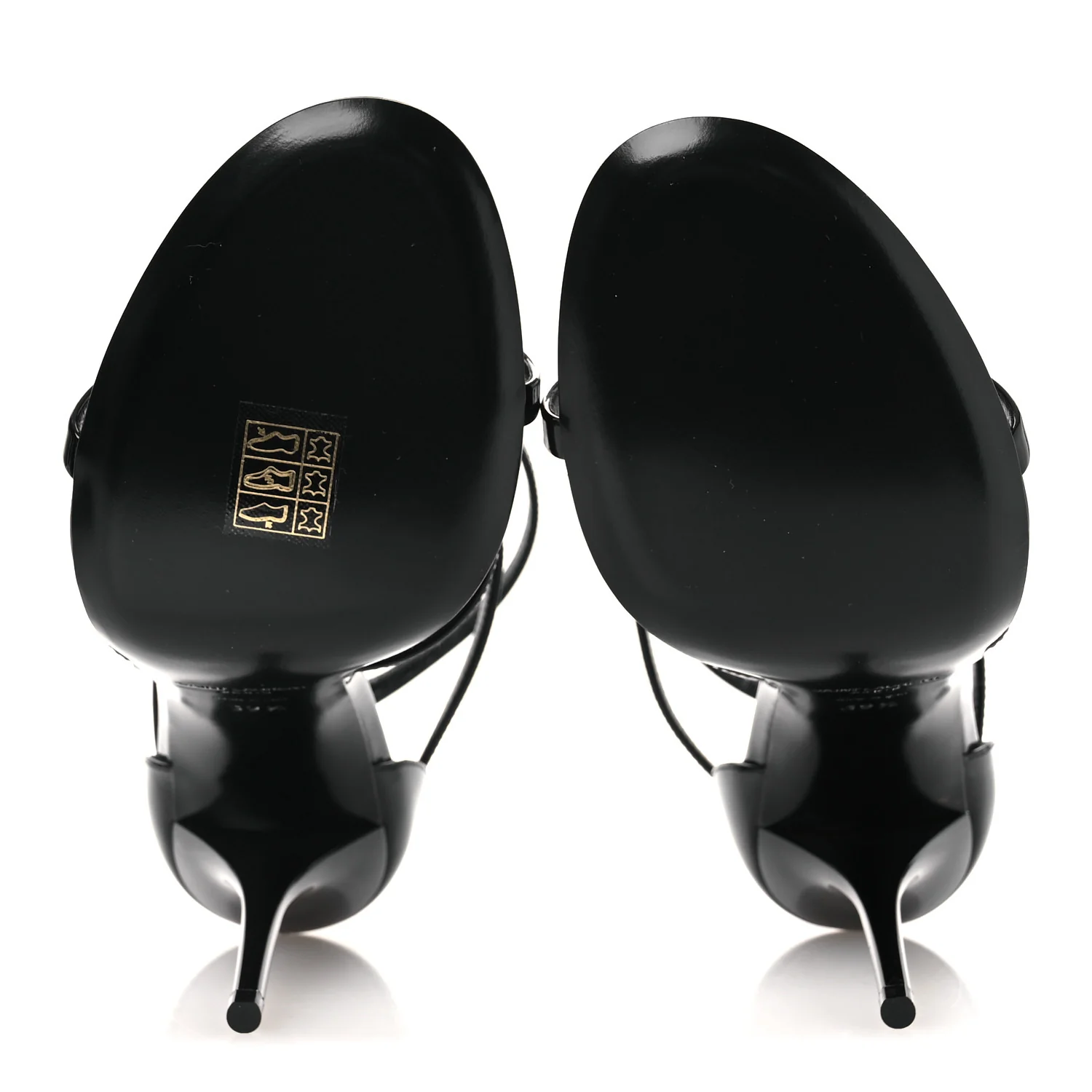 Vernice Chiffon 100 Ankle Strap Sandals 39.5 Black - Image 7