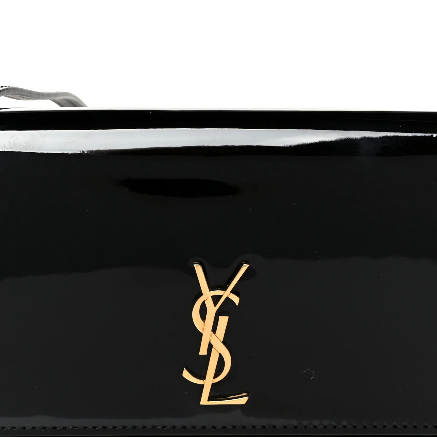 Vernice Diamond Calfskin Monogram Phone Holder Crossbody Black - Image 8