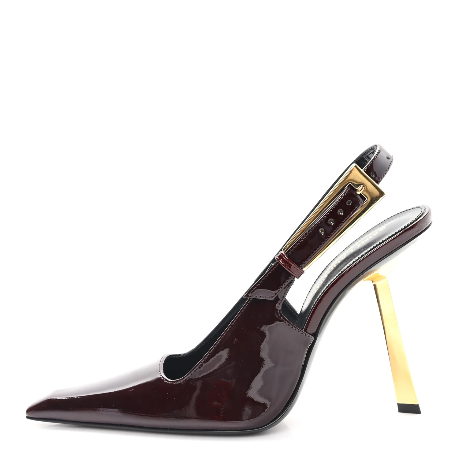 Vernice Gloss Lee 110 Slingback Pumps 36.5 Marron Glacé