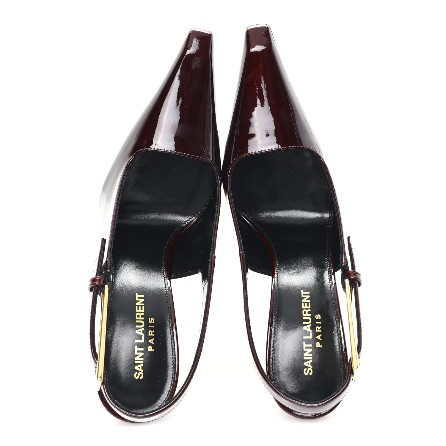 Vernice Gloss Lee 110 Slingback Pumps 36.5 Marron Glacé - Image 2