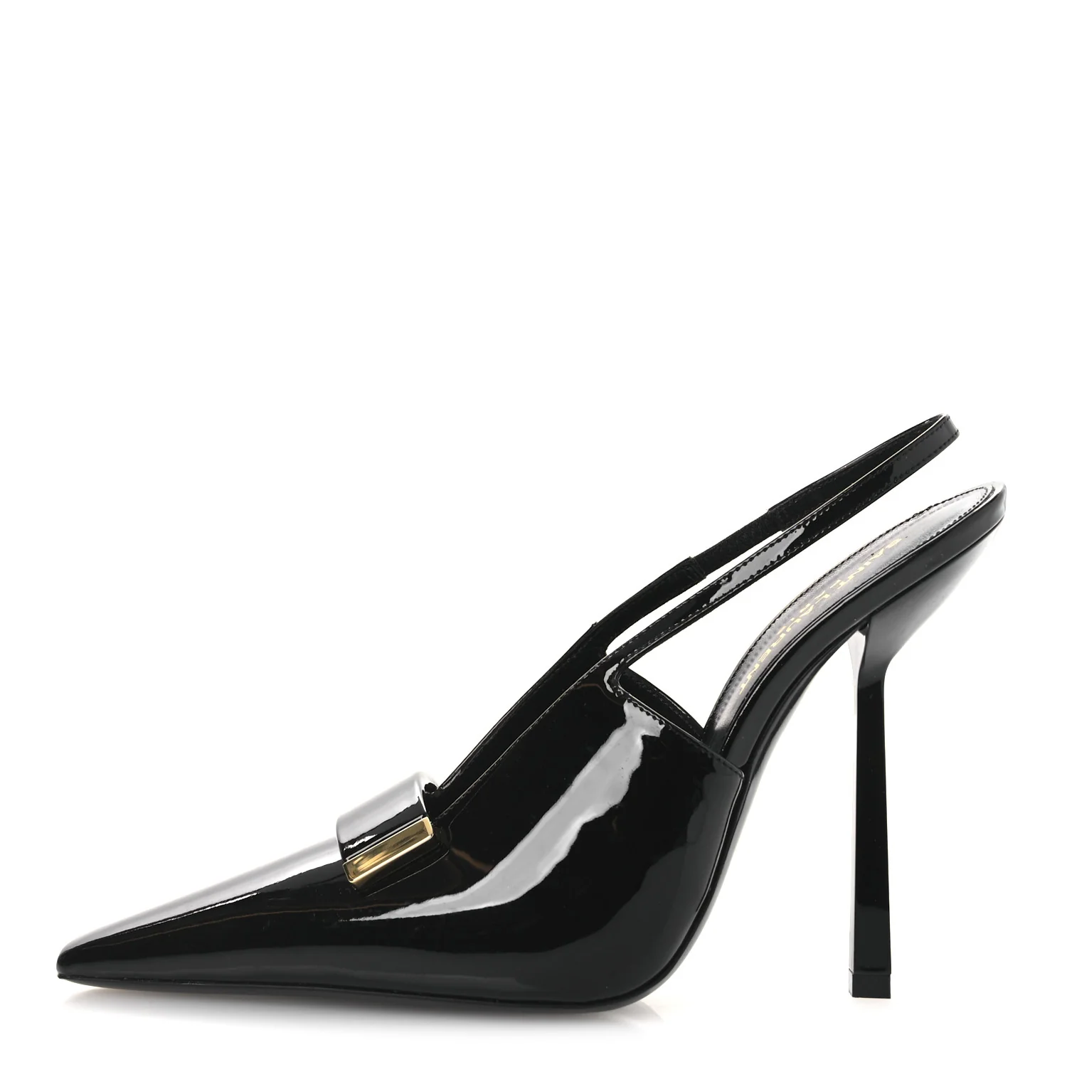 Vernice Grupy Madame 115mm Slingback Pumps 38 Black