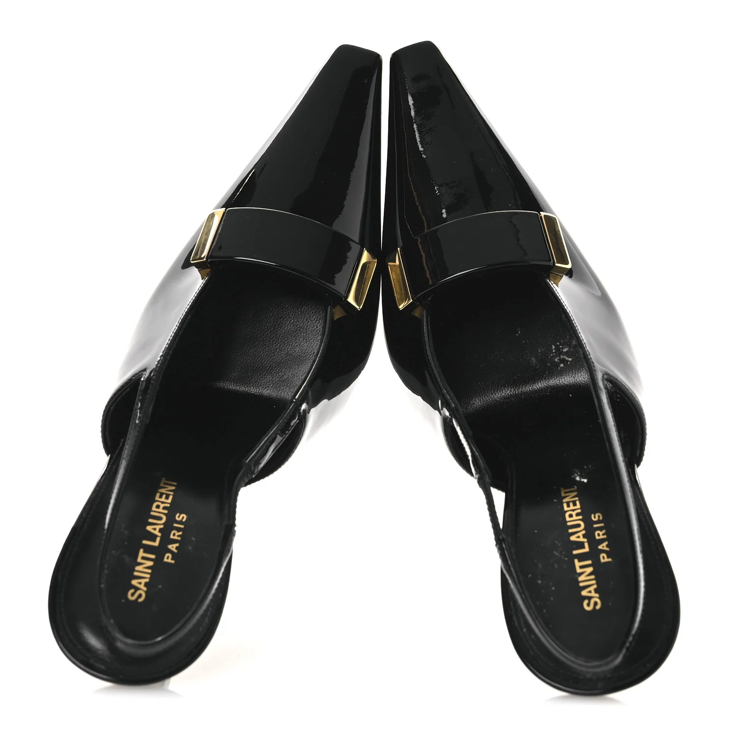 Vernice Grupy Madame 115mm Slingback Pumps 38 Black - Image 2