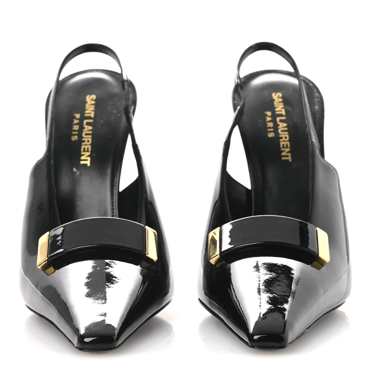 Vernice Grupy Madame 115mm Slingback Pumps 38 Black - Image 3