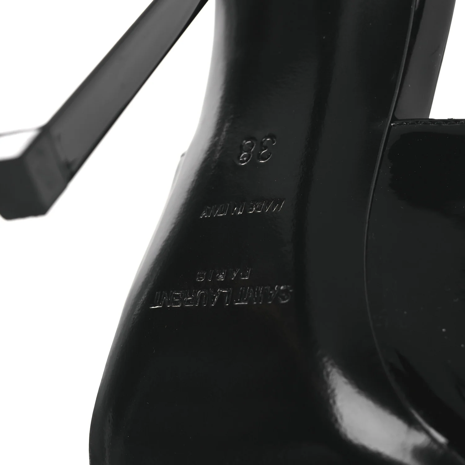 Vernice Grupy Madame 115mm Slingback Pumps 38 Black - Image 8