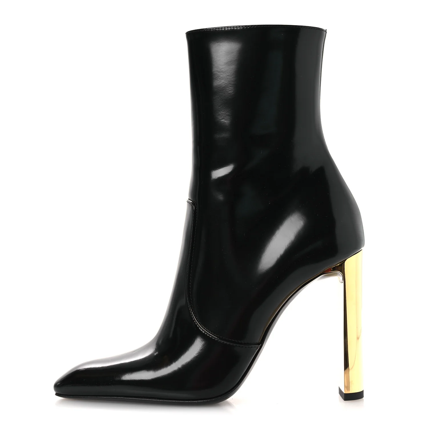 Vitello Marilyn Auteuil 105 Ankle Zip Boots 37.5 Black