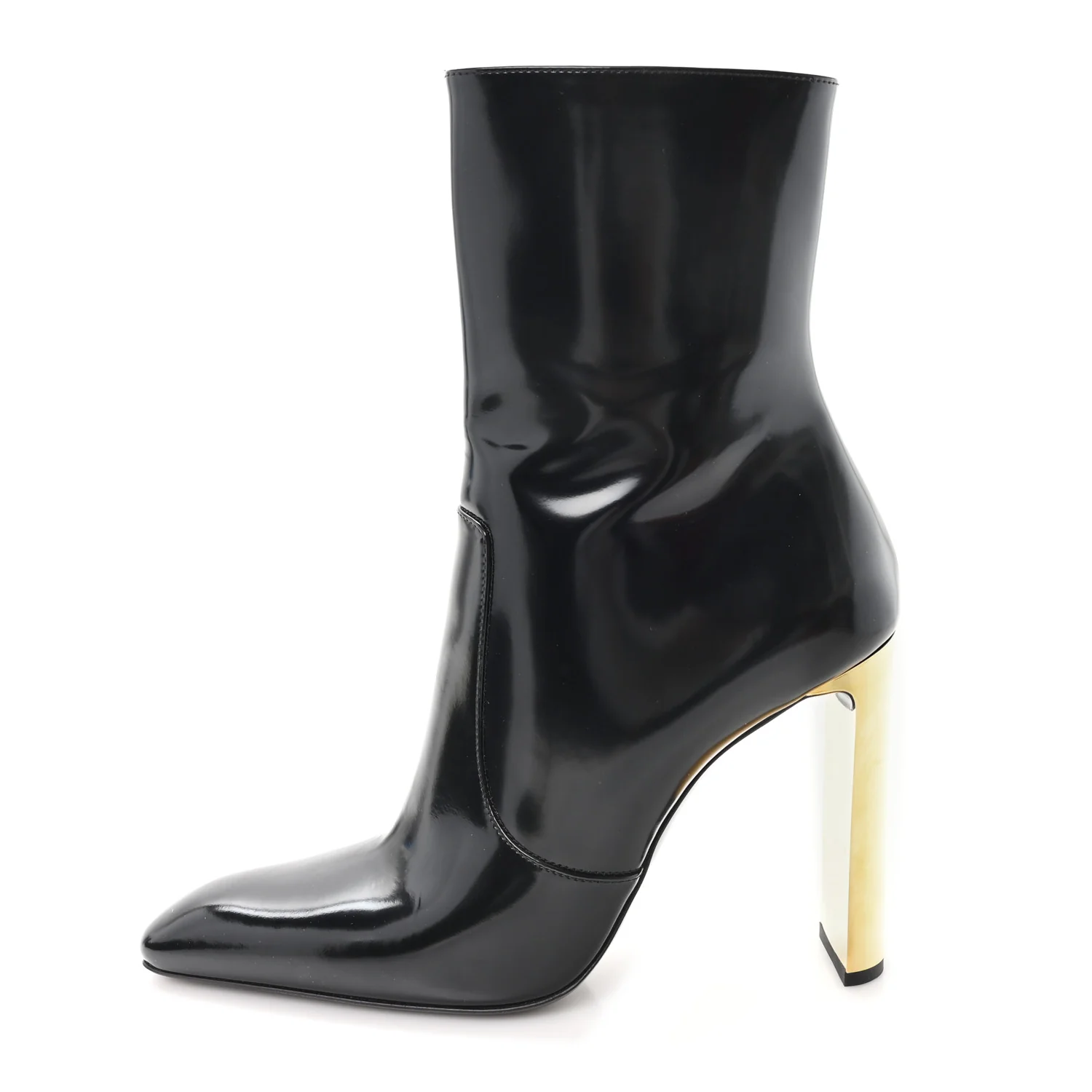 Vitello Marilyn Auteuil 105 Ankle Zip Boots 40 Black