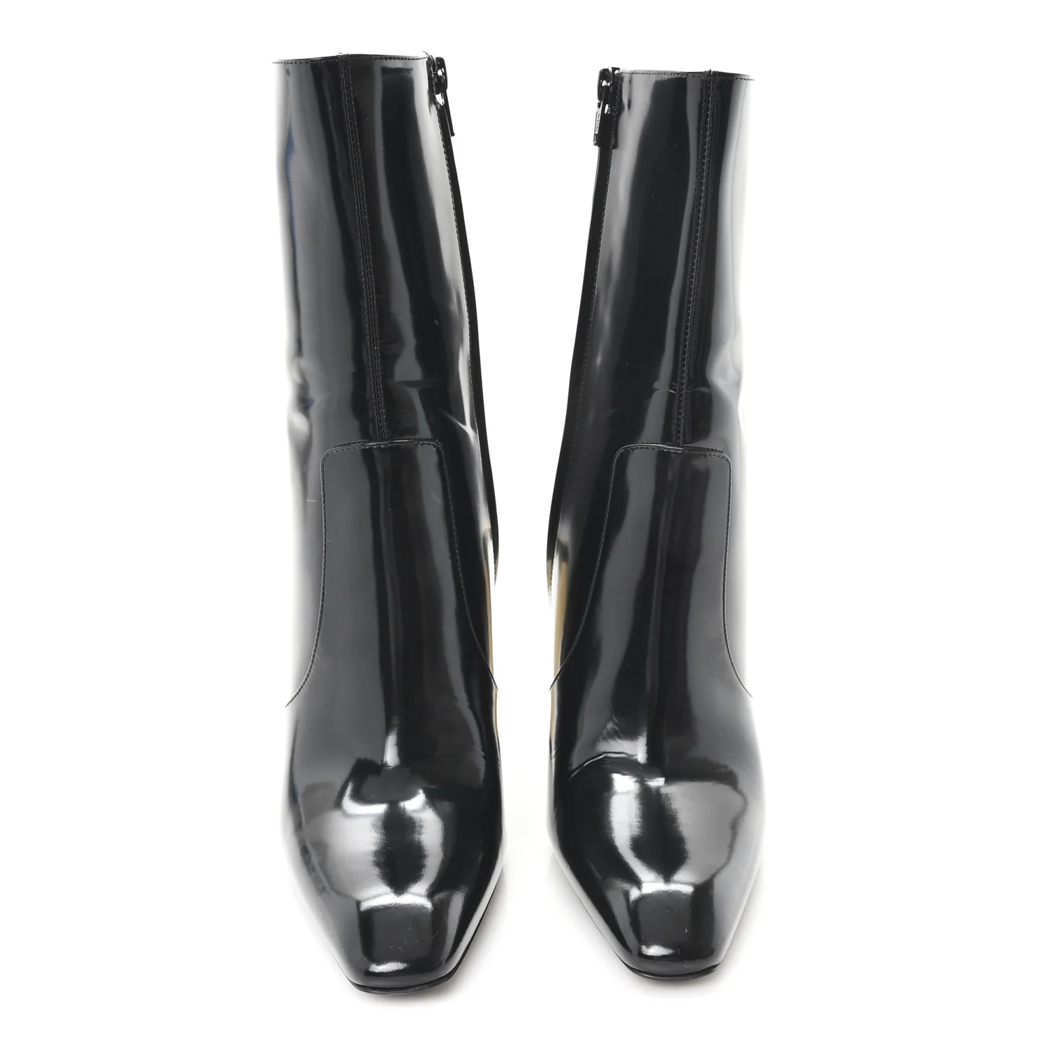 Vitello Marilyn Auteuil 105 Ankle Zip Boots 40 Black - Image 3