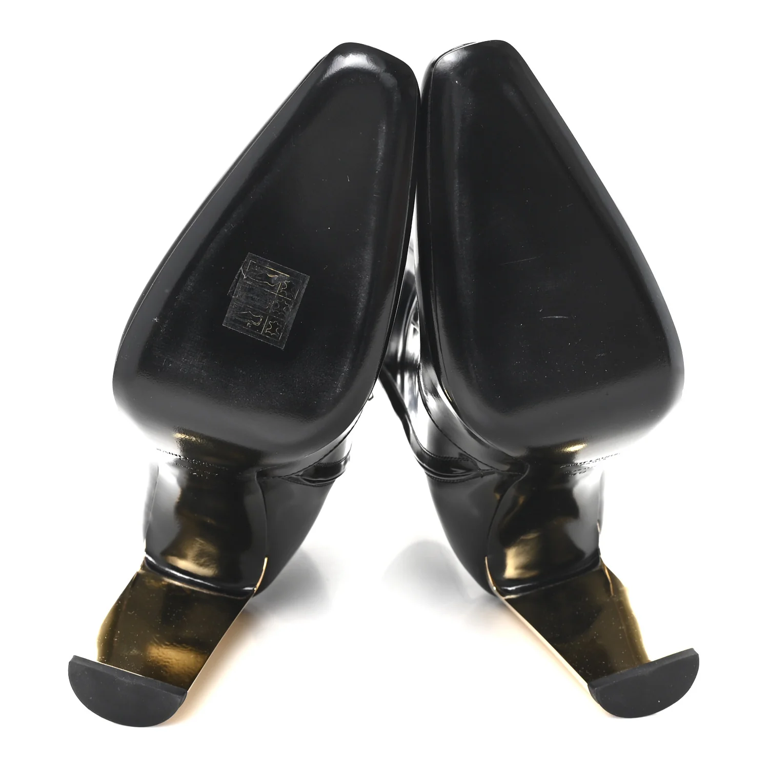 Vitello Marilyn Auteuil 105 Ankle Zip Boots 40 Black - Image 6