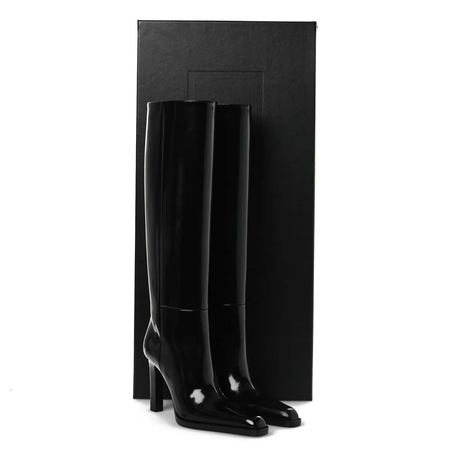 Vitello Marilyn Nina 95 Knee High Boots 38 Black - Image 11