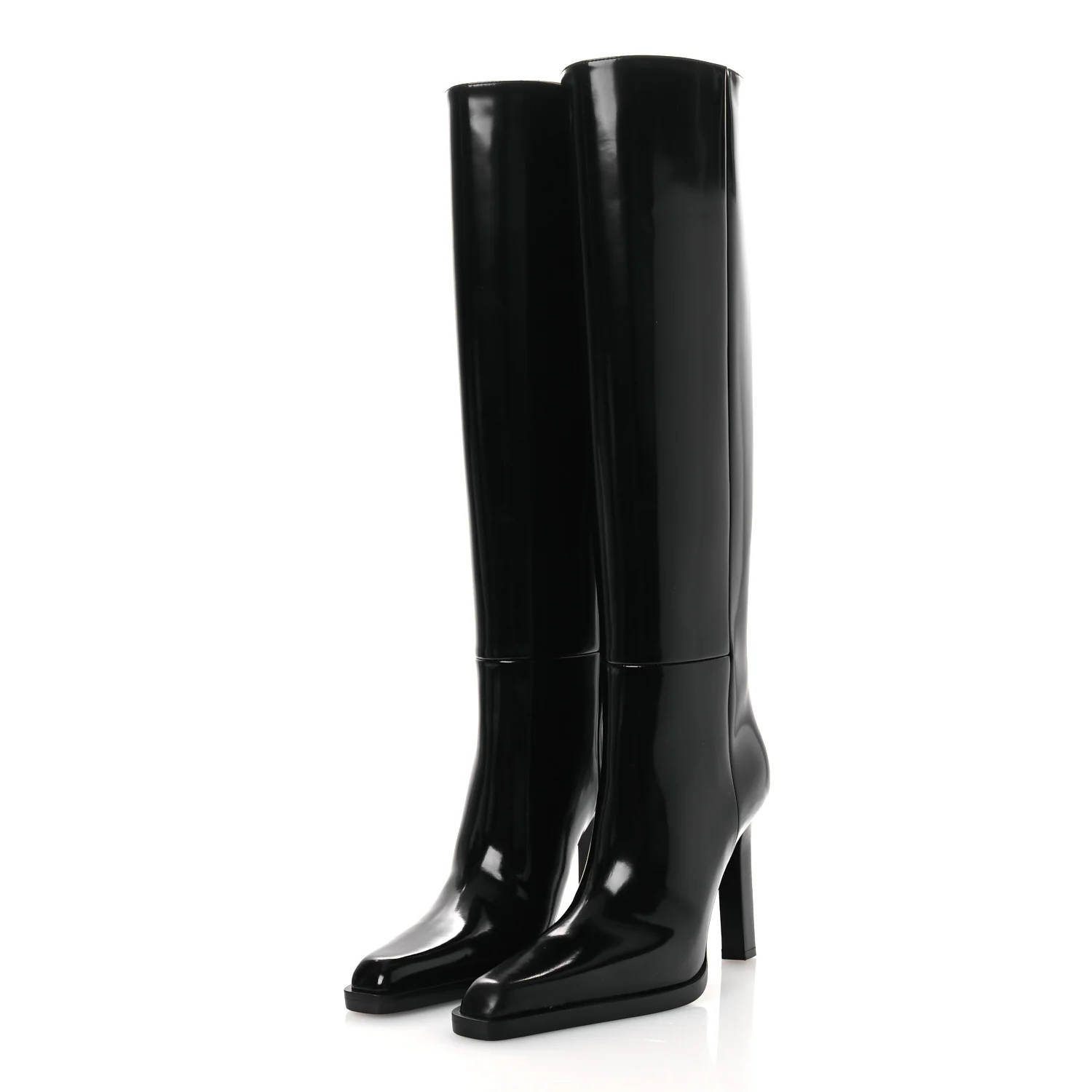 Vitello Marilyn Nina 95 Knee High Boots 38 Black - Image 4
