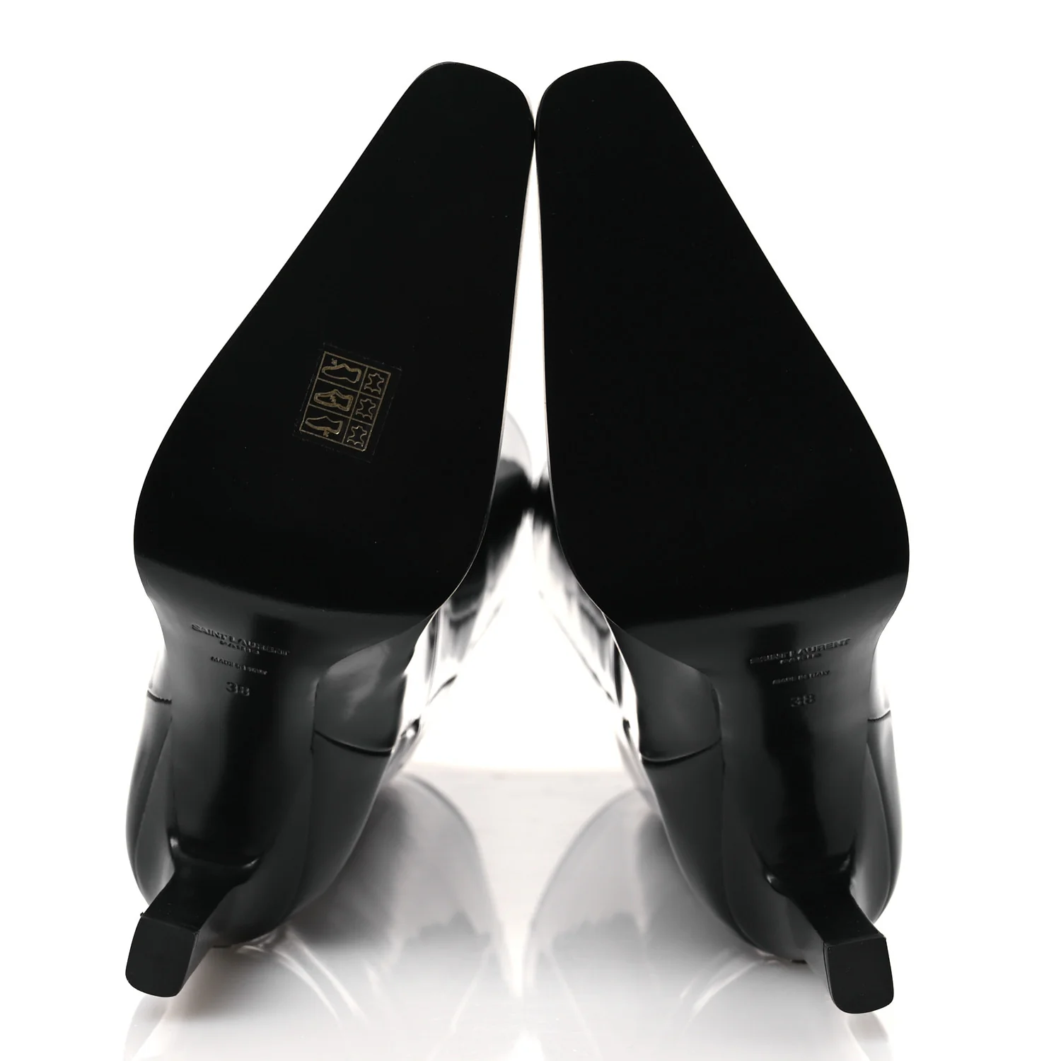 Vitello Marilyn Nina 95 Knee High Boots 38 Black - Image 7