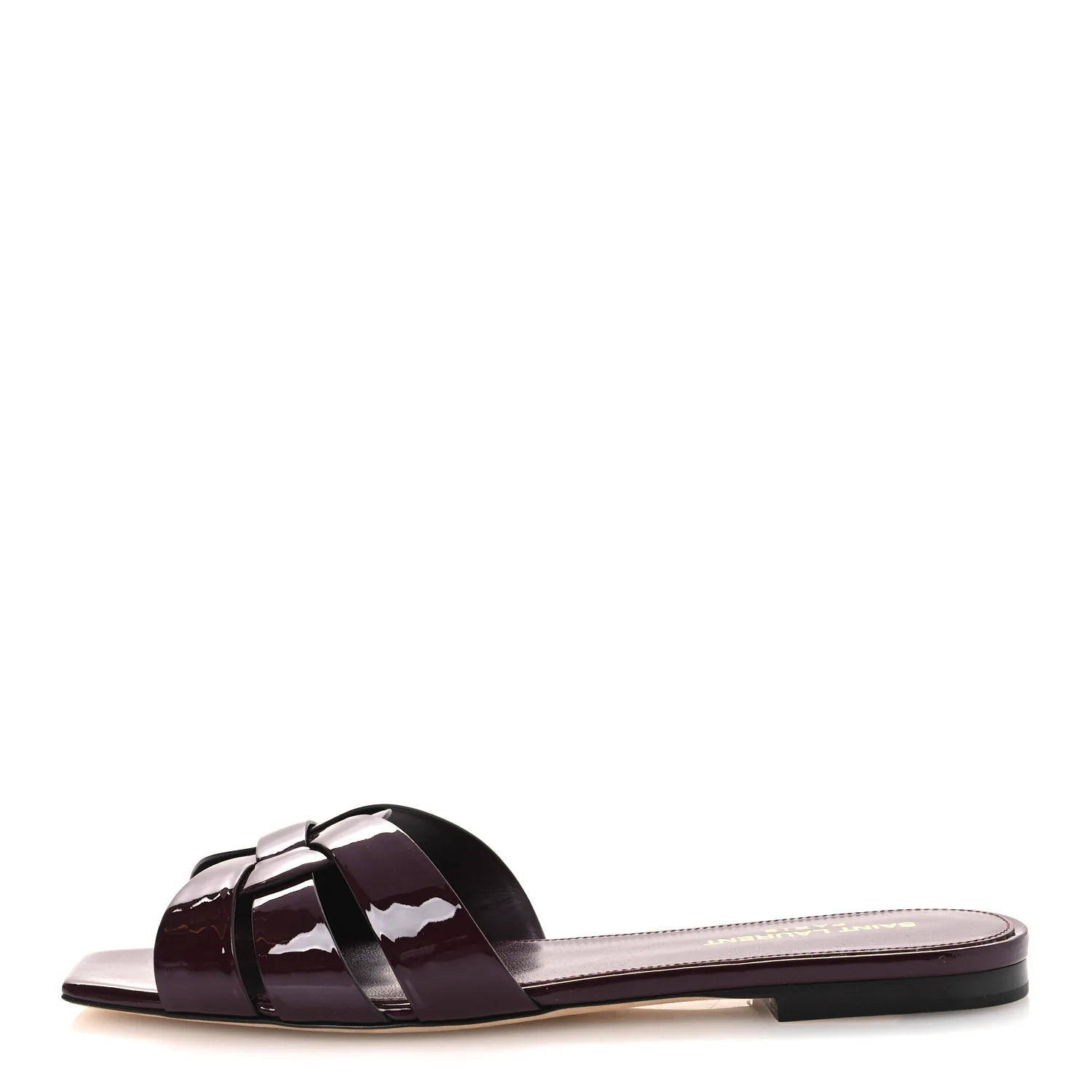 Vitello Vernice Tribute 05 Slide Sandals 38 Barolo