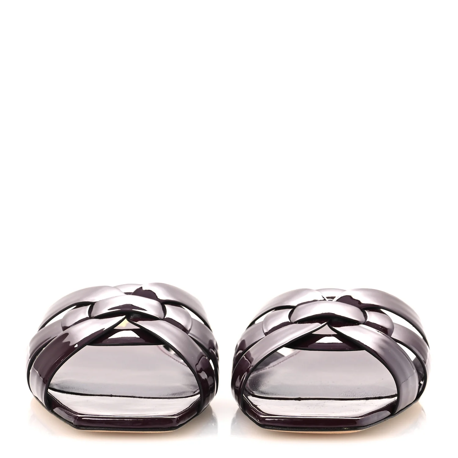 Vitello Vernice Tribute 05 Slide Sandals 38 Barolo - Image 3
