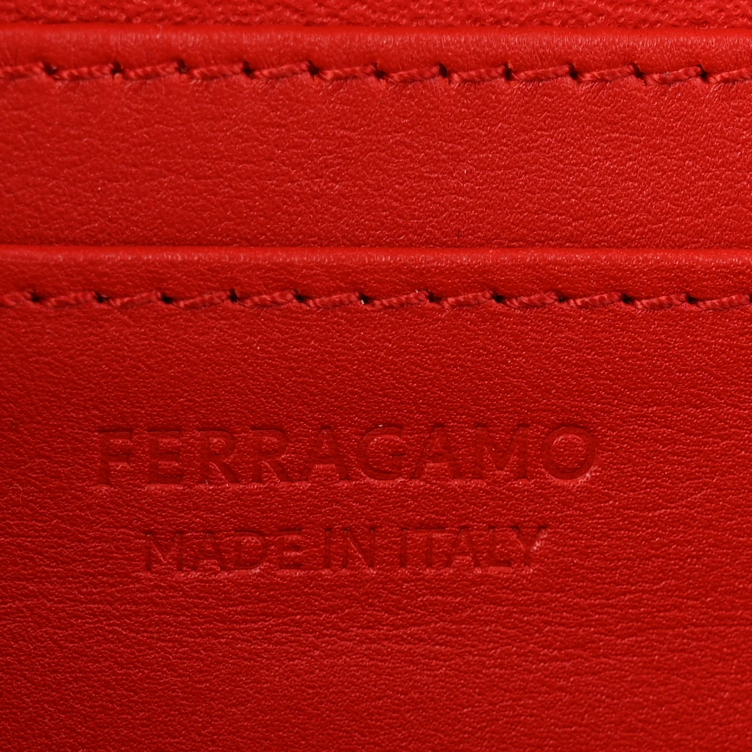 Brushed Calfskin Mini Geometric Clutch Bag Flame Red - Image 6