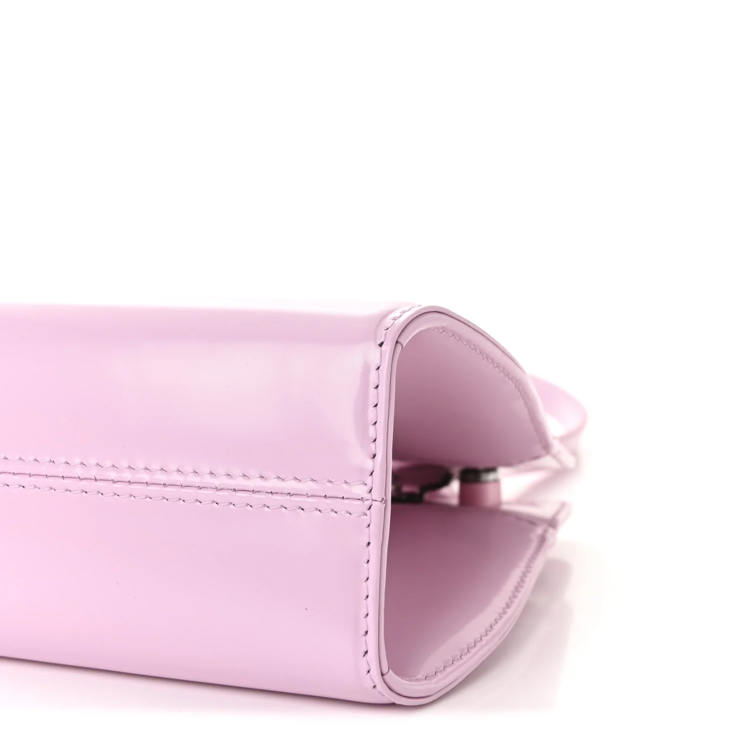 Brushed Calfskin Mini Wanda Top Handle Bag Bubble Gum - Image 8