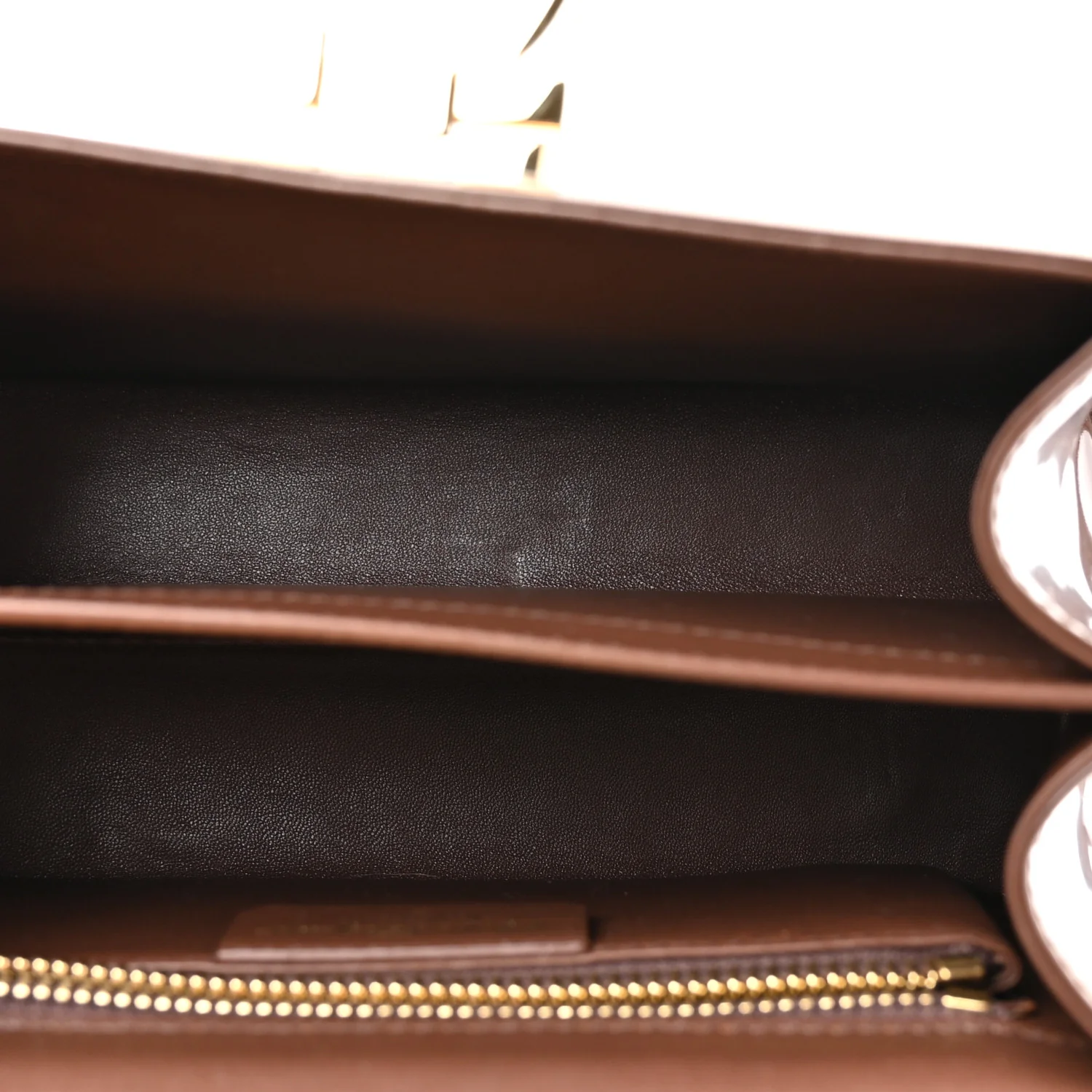 Brushed Off Calfskin Mini Iconic Top Handle Bag  Cocoa Brown - Image 5
