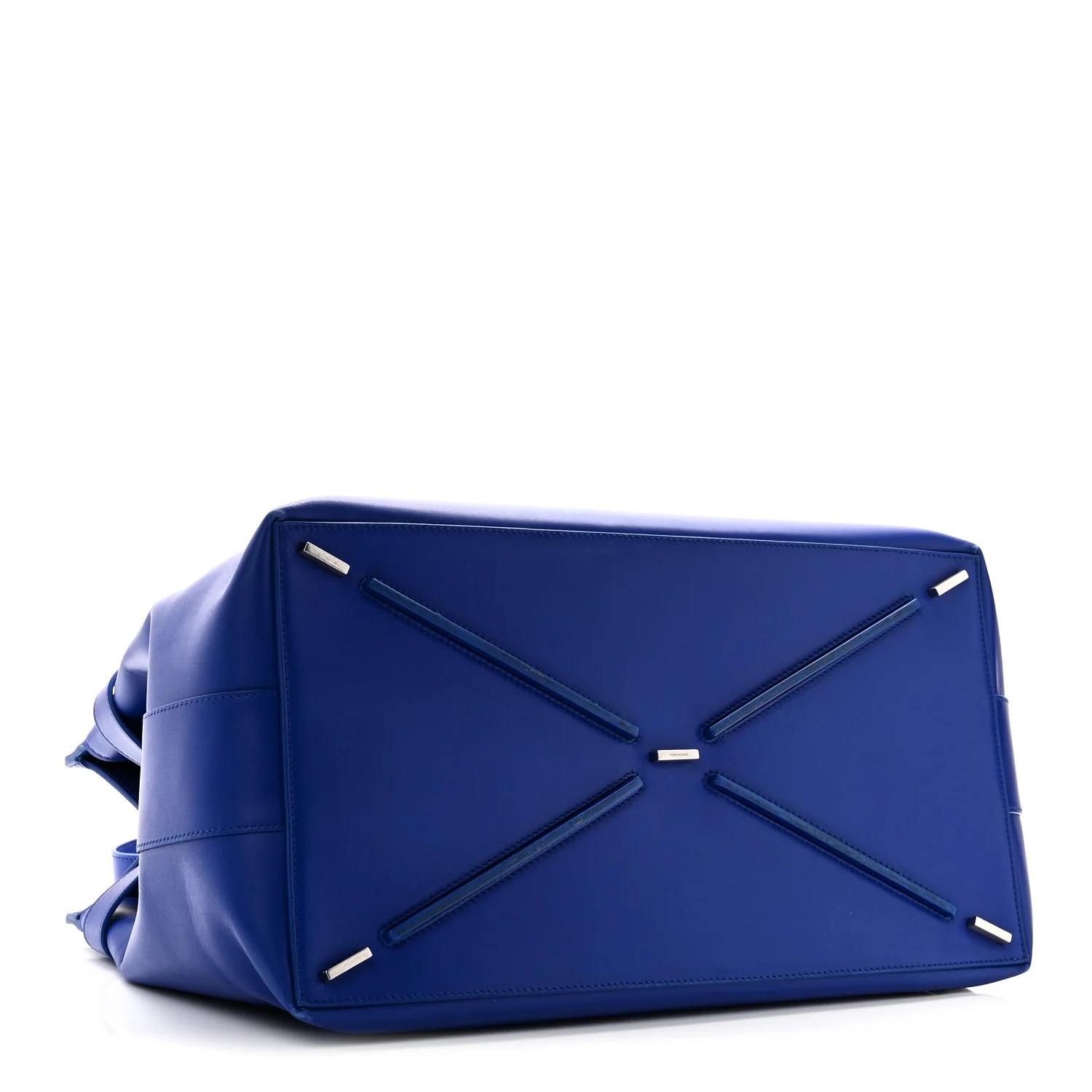 Calfskin Calfskin XL Gancini Buckles Tote Bag Blue - Image 4