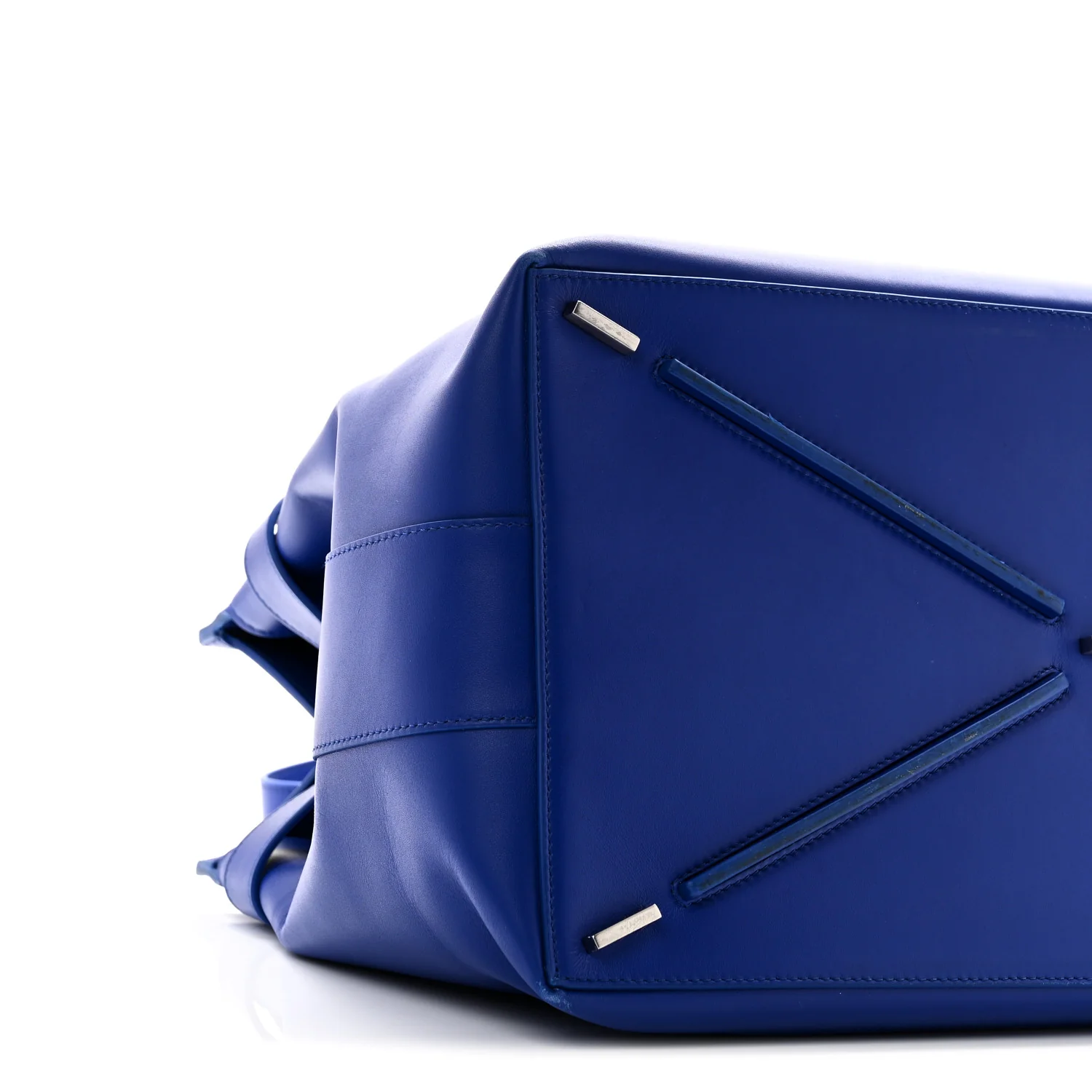 Calfskin Calfskin XL Gancini Buckles Tote Bag Blue - Image 9