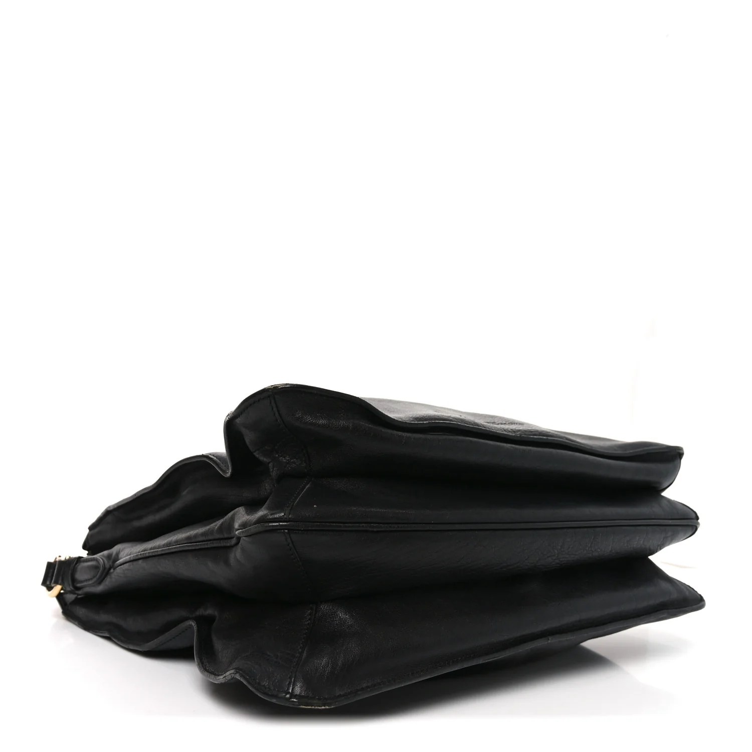 Calfskin Chain Tote Black - Image 4