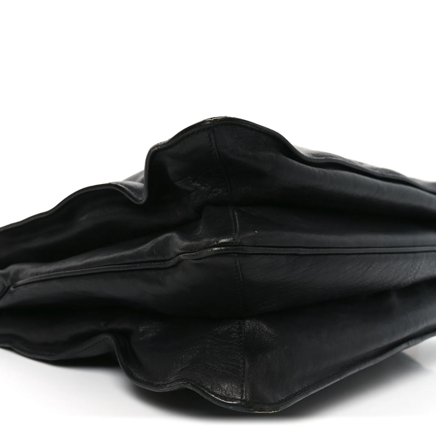 Calfskin Chain Tote Black - Image 9