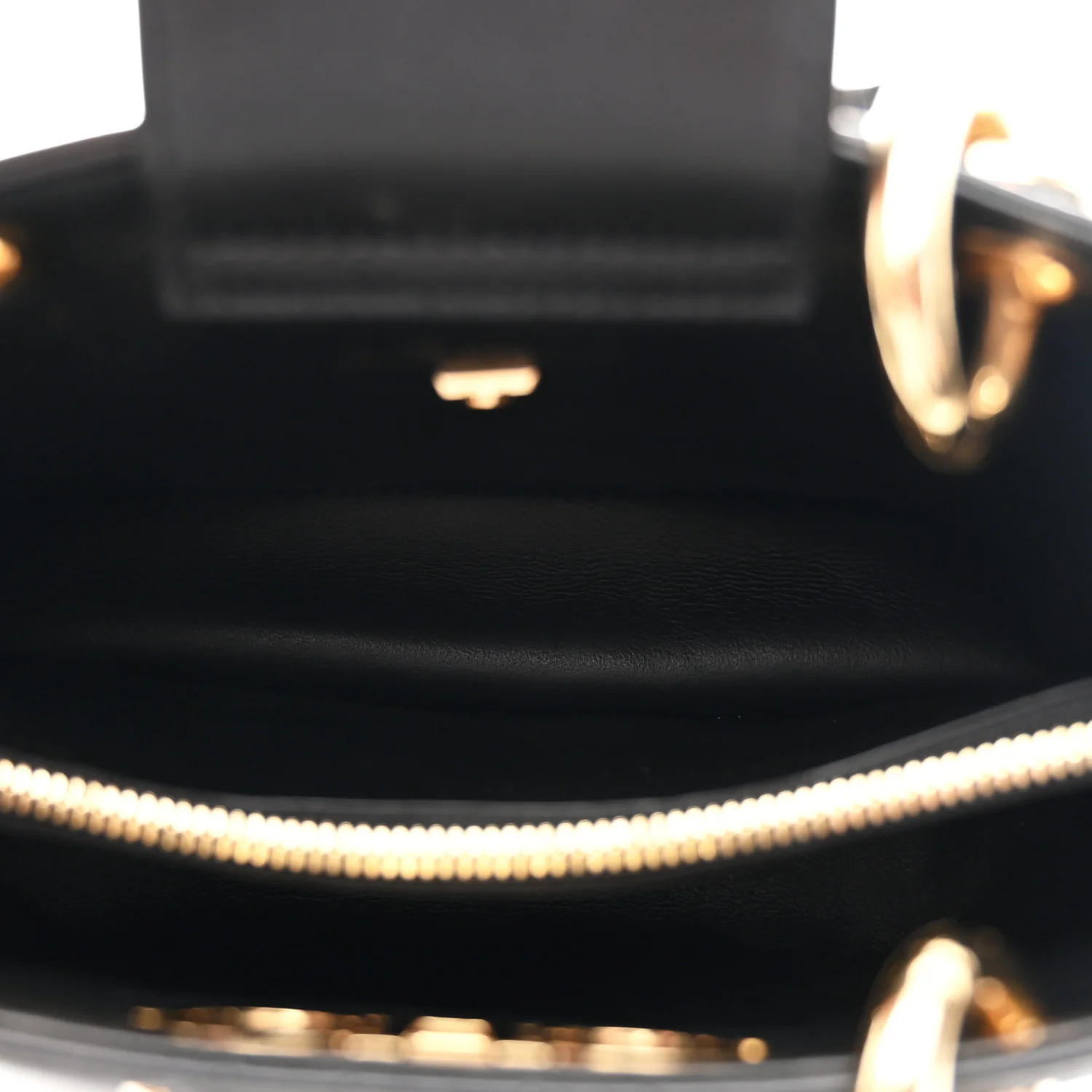 Calfskin Embossed Logo Plaque Gancini Tote Black - Image 6
