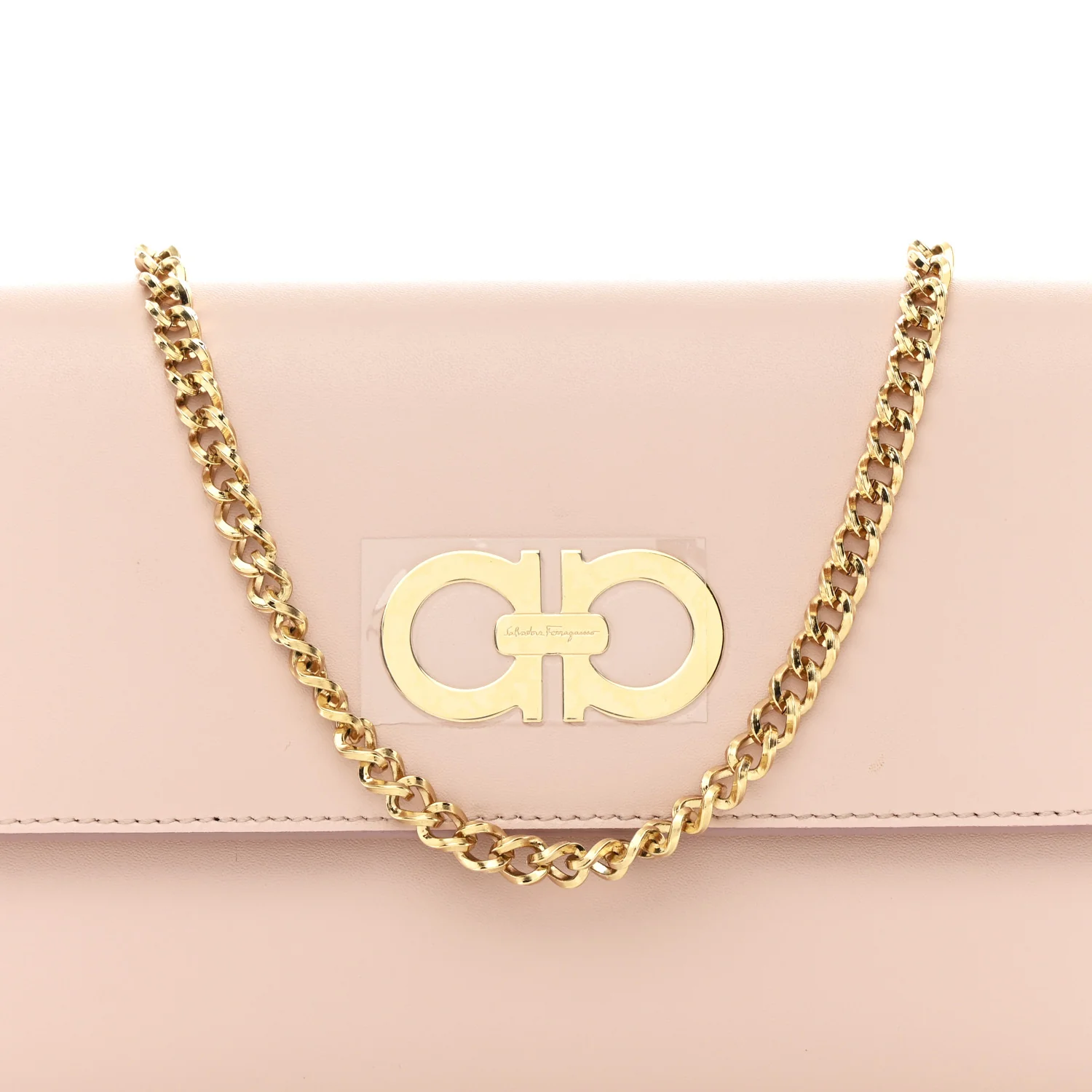 Calfskin Gancini Liberty Chain Clutch Bonbon - Image 8