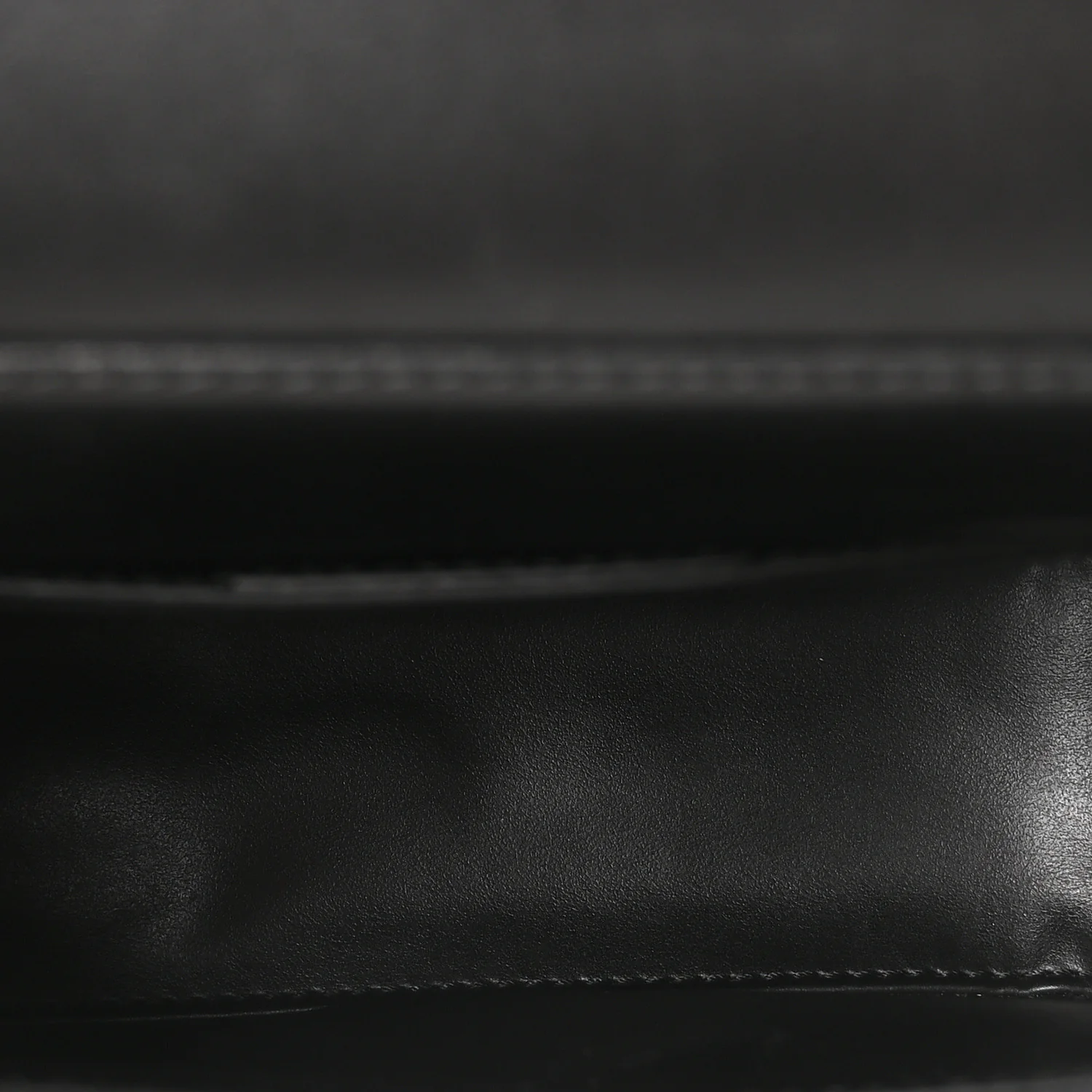Calfskin Gancini Lock Flap Crossbody Navy - Image 5