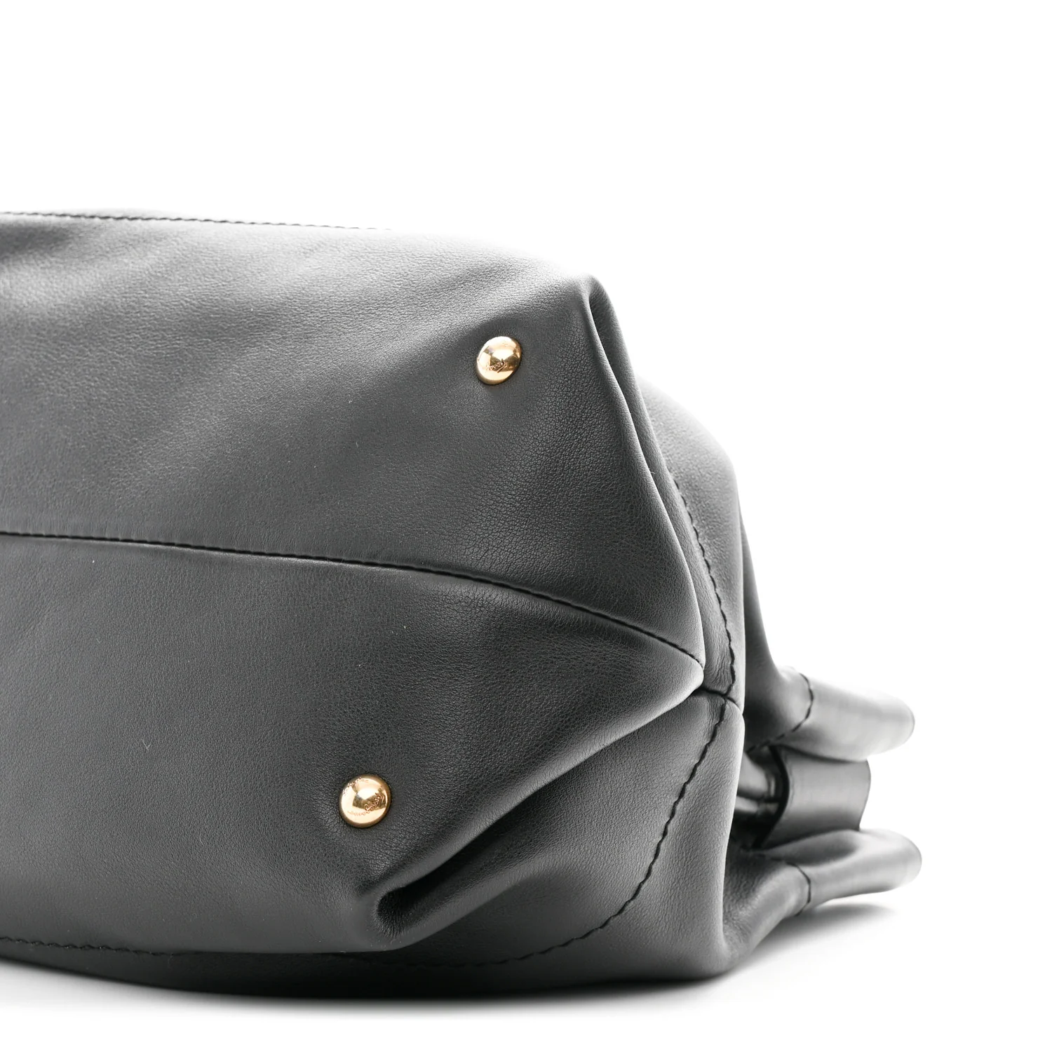 Calfskin Gancini Tote Bag Black - Image 10