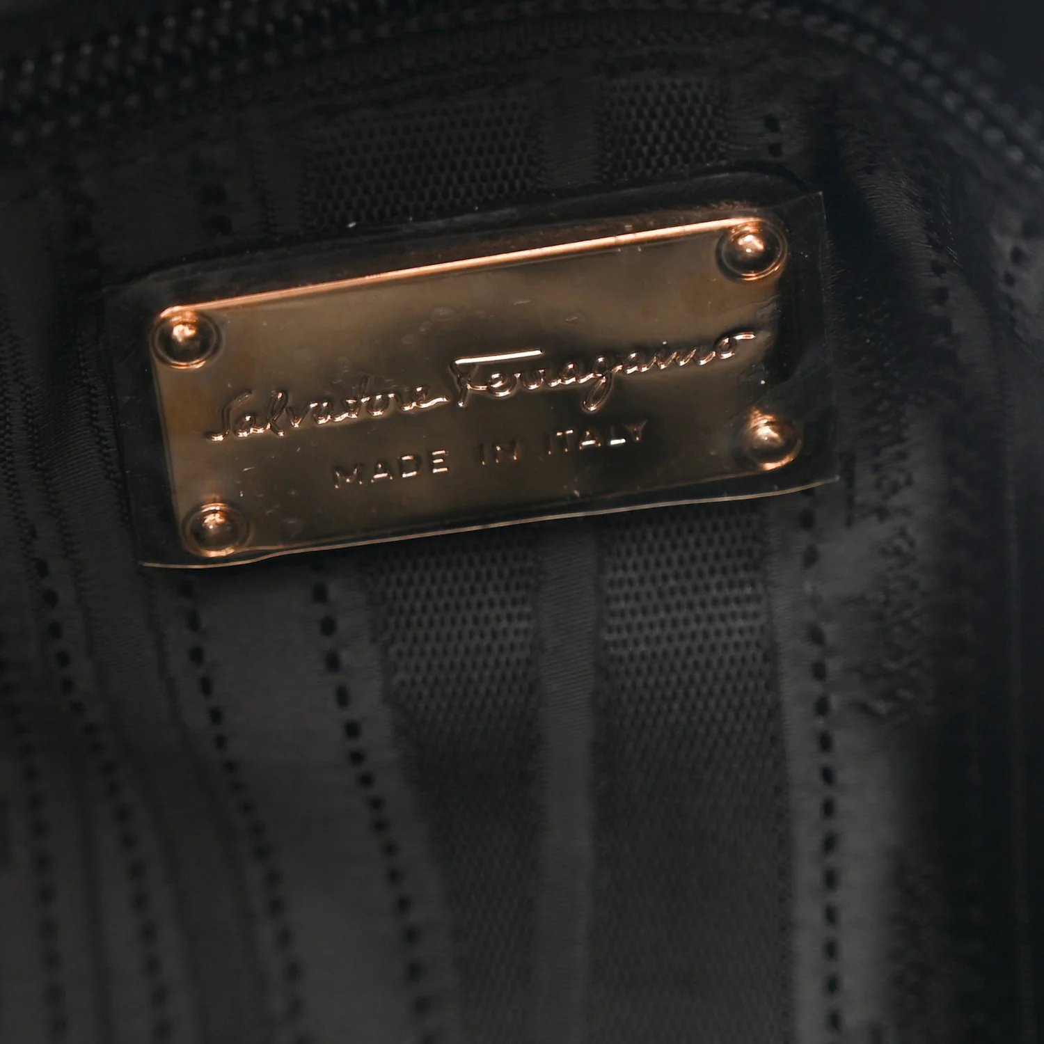 Calfskin Gancini Tote Bag Black - Image 7