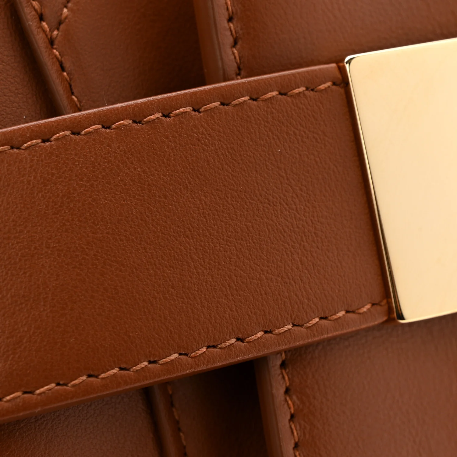 Calfskin Gancio Small Archive Camera Case Natural Brown - Image 10