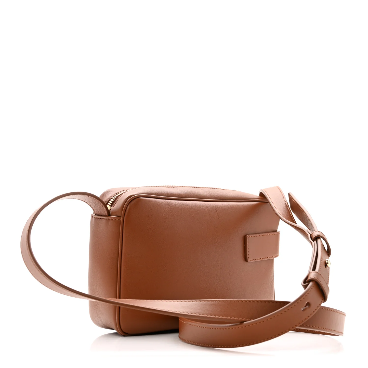 Calfskin Gancio Small Archive Camera Case Natural Brown - Image 3