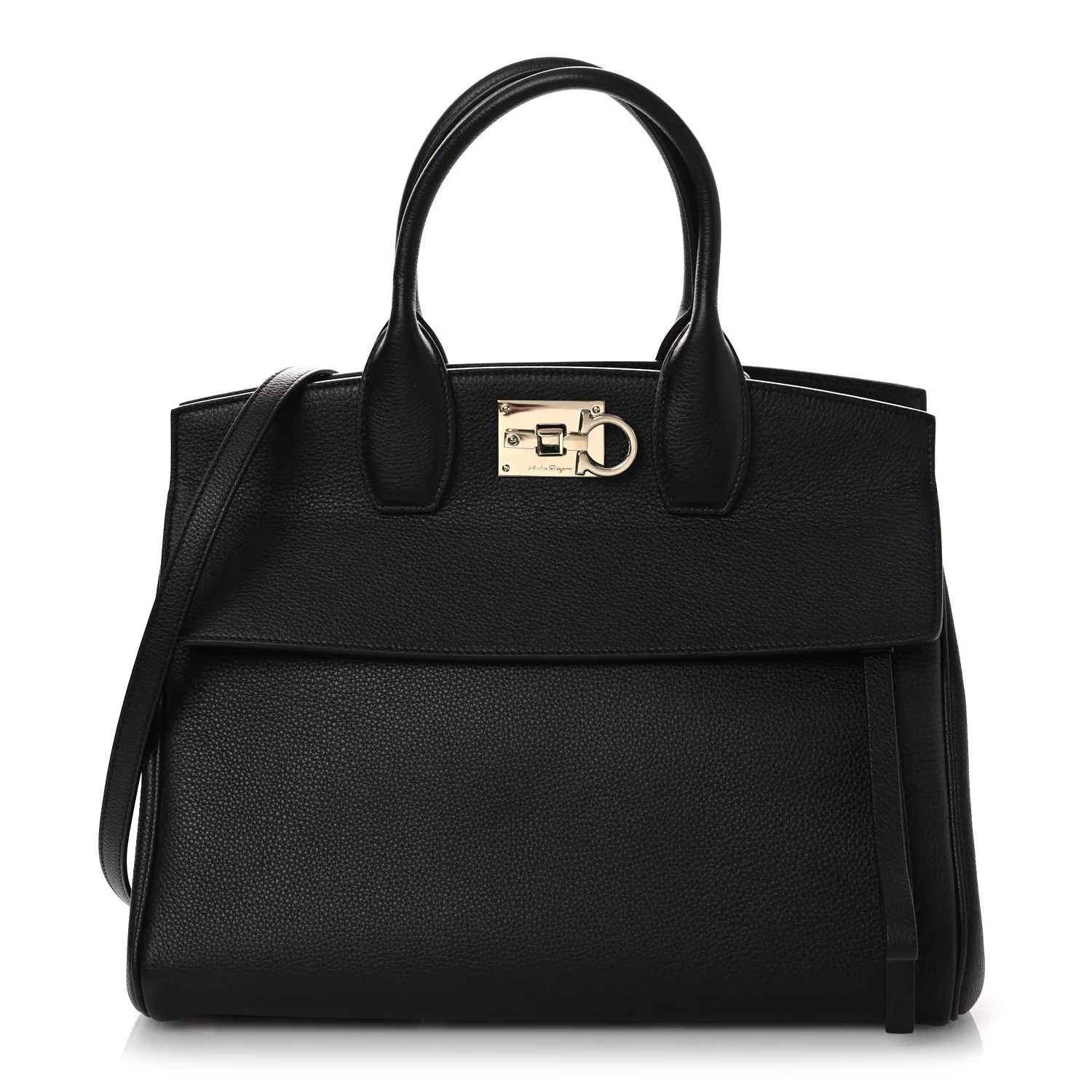 Calfskin Large Studio Bag Black