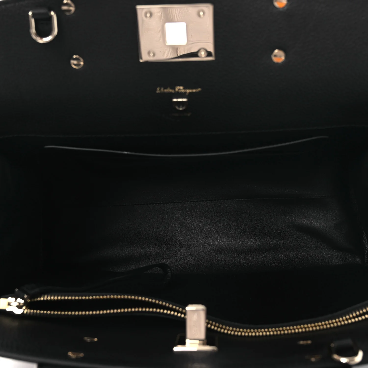 Calfskin Large Studio Bag Black - Image 5