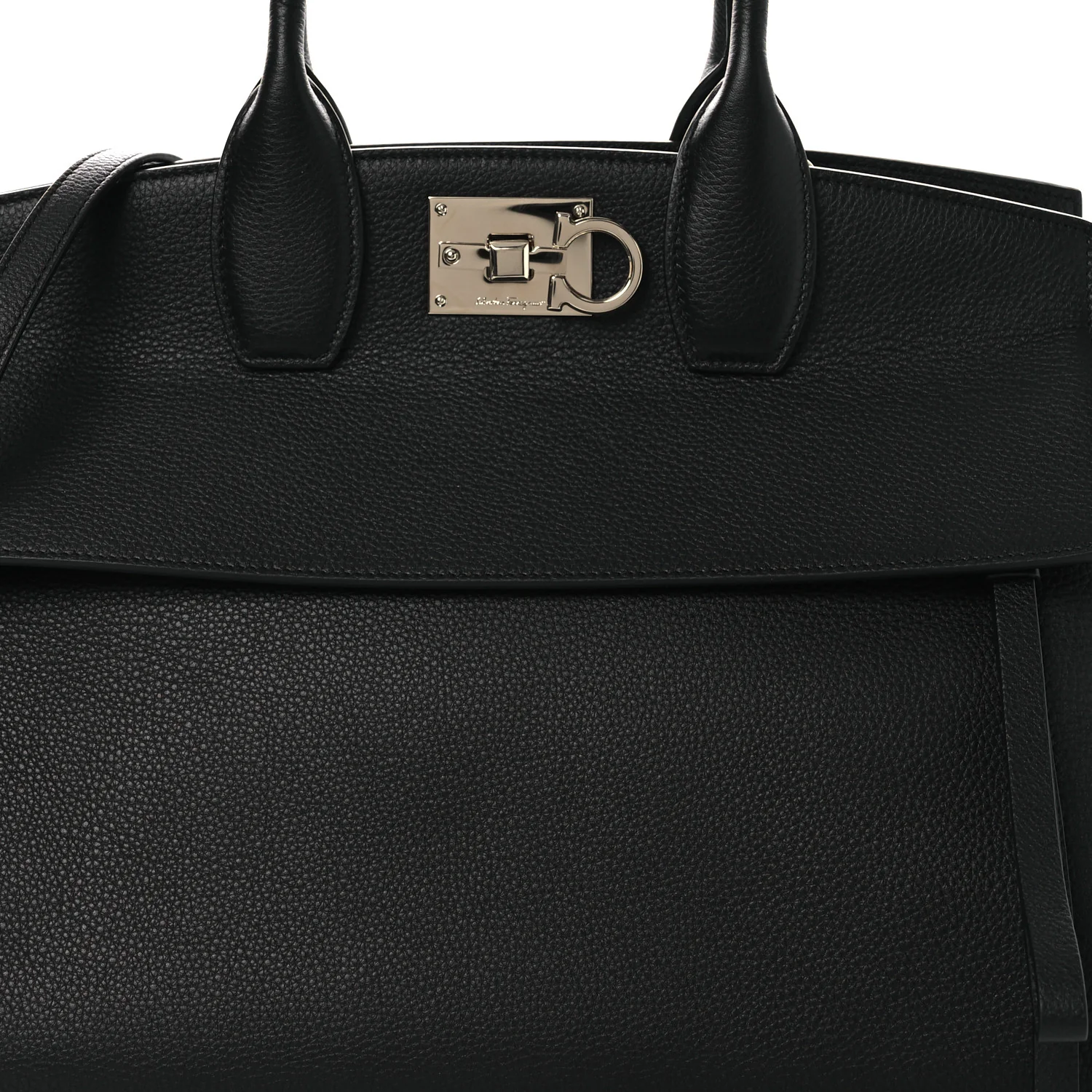 Calfskin Large Studio Bag Black - Image 7