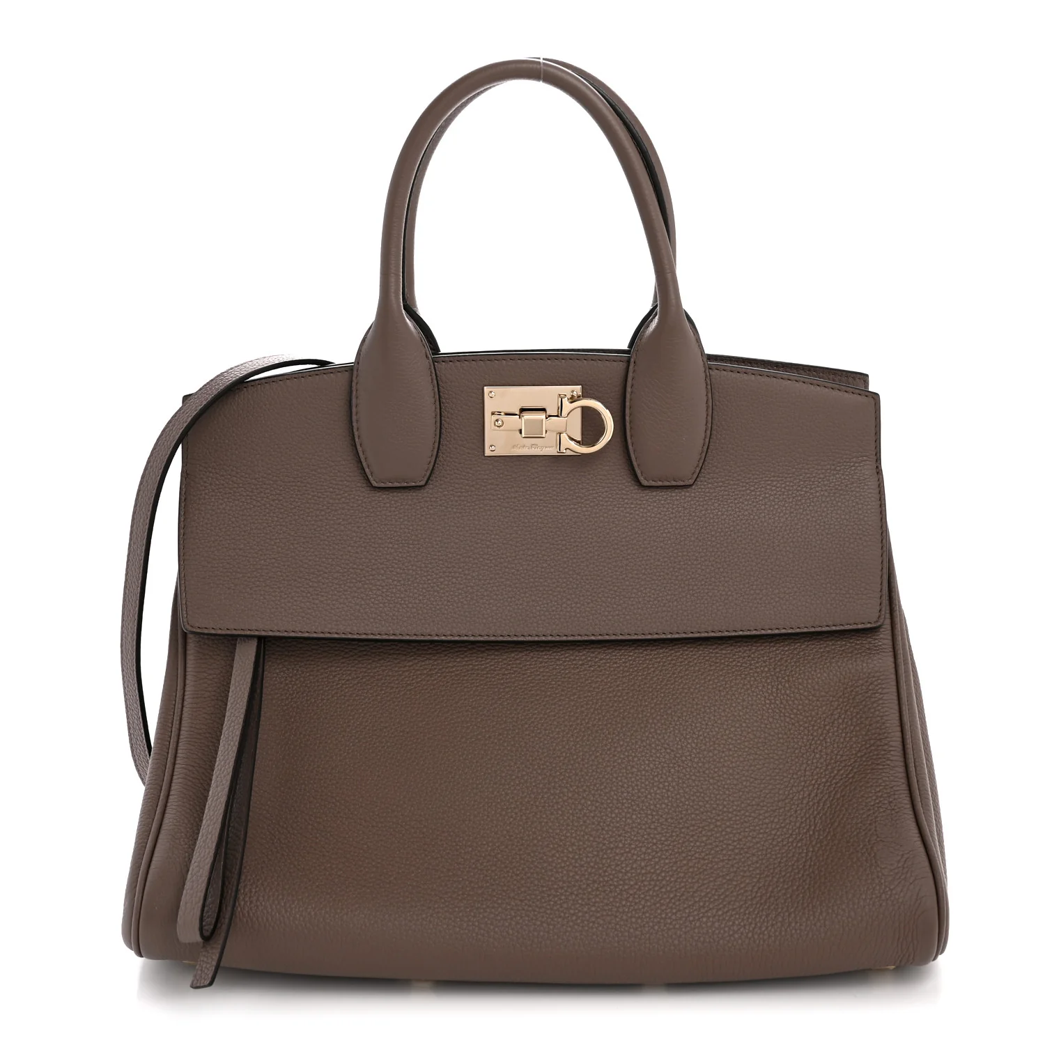 Calfskin Large Studio Bag Caraway Seed
