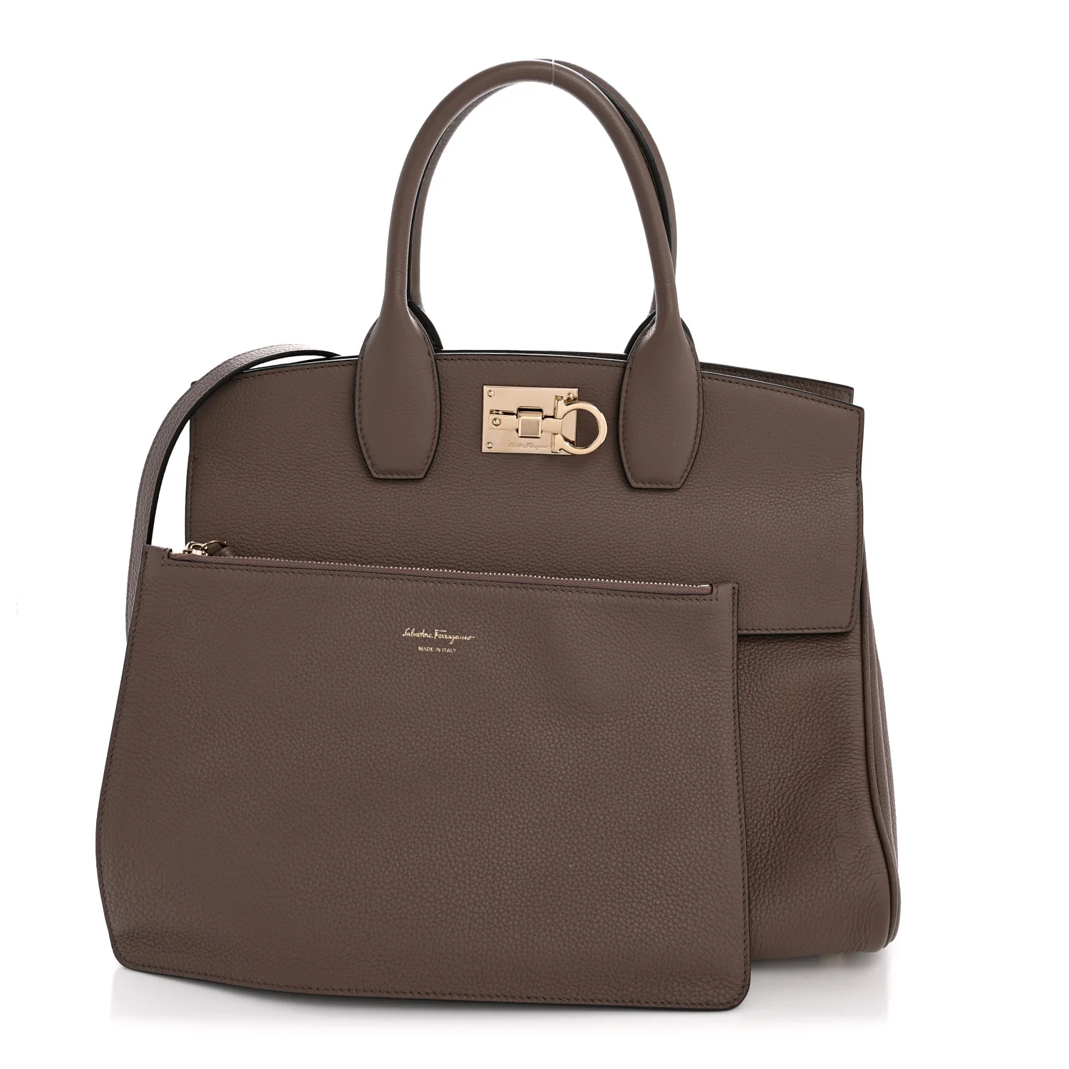Calfskin Large Studio Bag Caraway Seed - Image 3