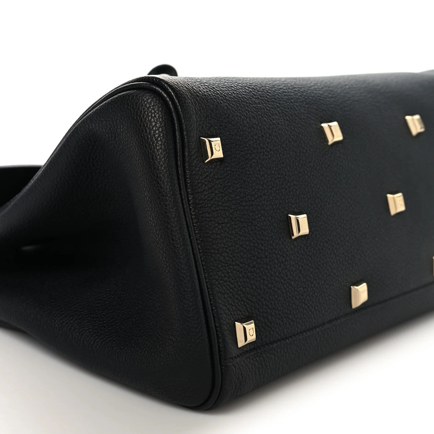Calfskin Large The Studio Bag Black - Image 8