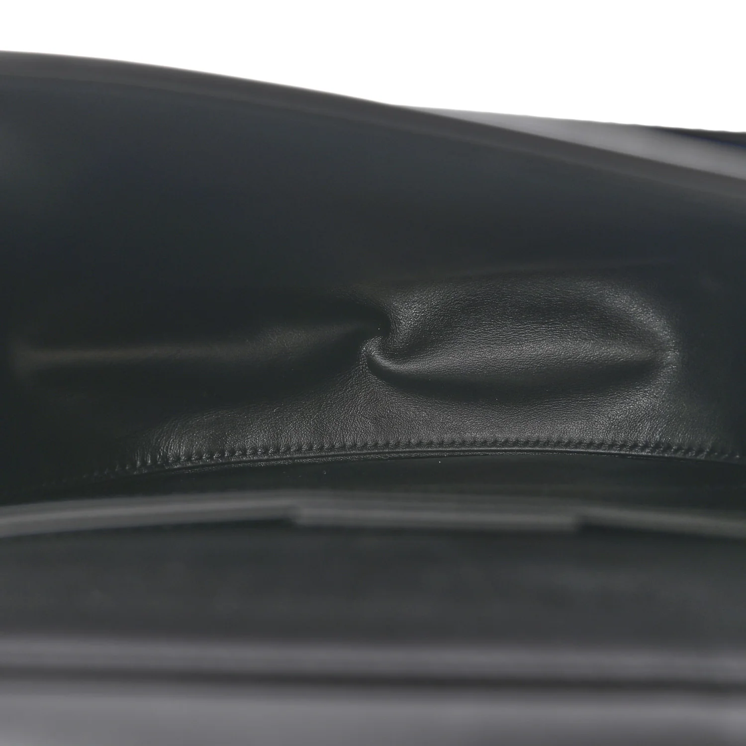 Calfskin Large Vela Flap Bag Black - Image 5