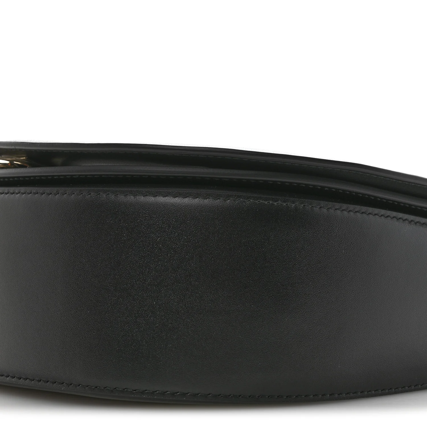 Calfskin Large Vela Flap Bag Black - Image 9