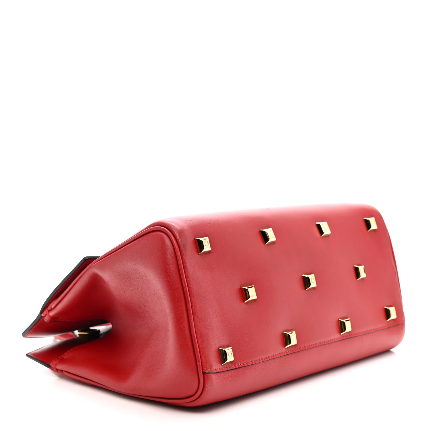 Calfskin Medium The Studio Bag Red - Image 4