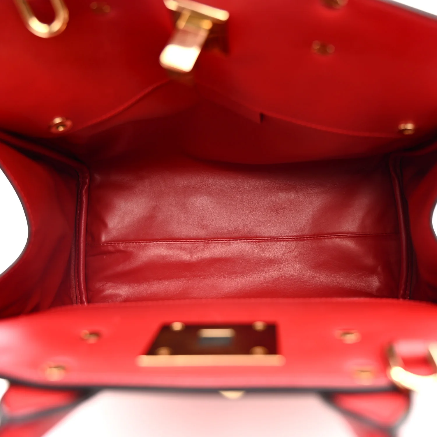 Calfskin Medium The Studio Bag Red - Image 5