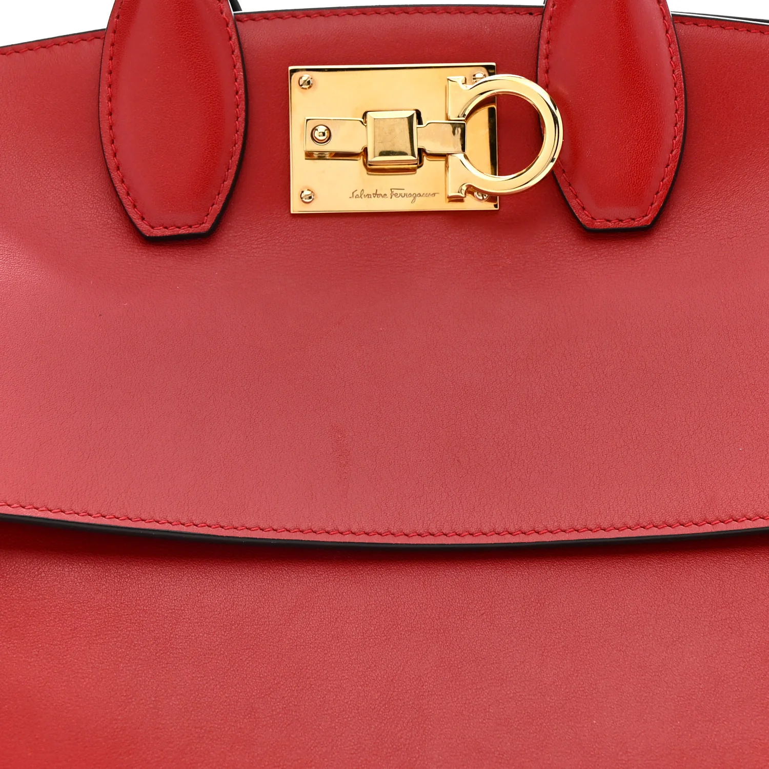Calfskin Medium The Studio Bag Red - Image 7
