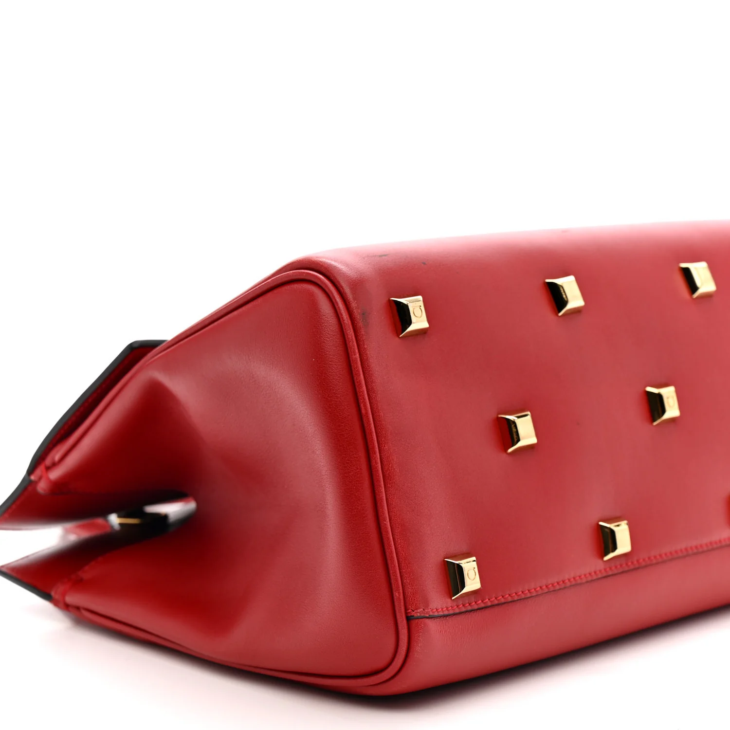 Calfskin Medium The Studio Bag Red - Image 8
