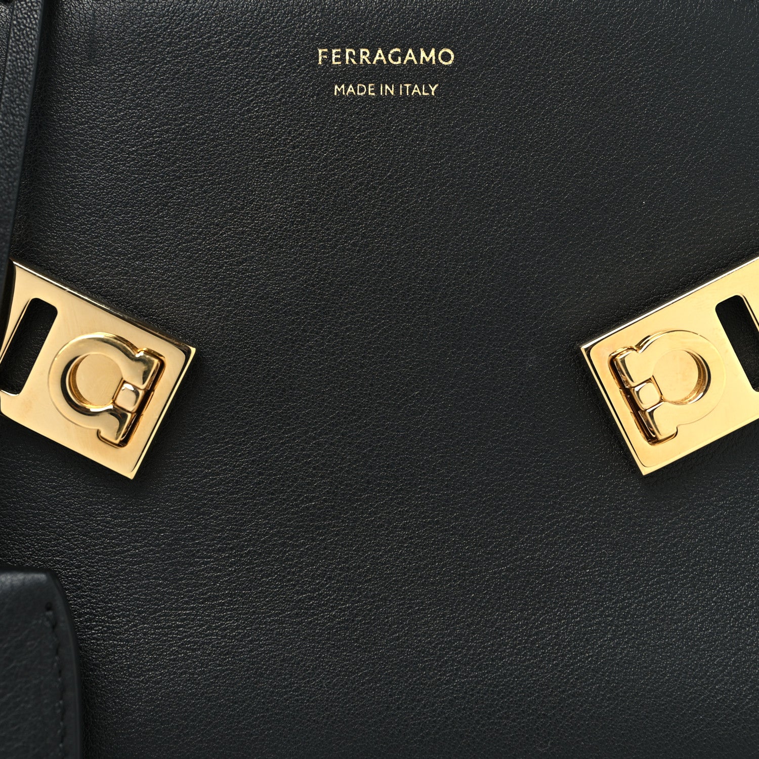 Calfskin Mini Hug Bag Black - Image 7