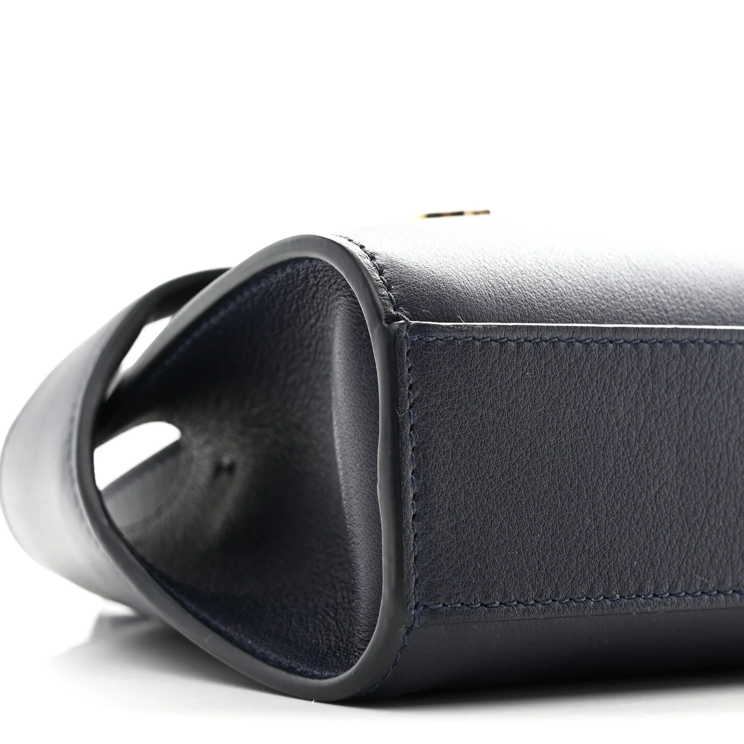Calfskin Mini Hug Crossbody Bag Midnight - Image 8