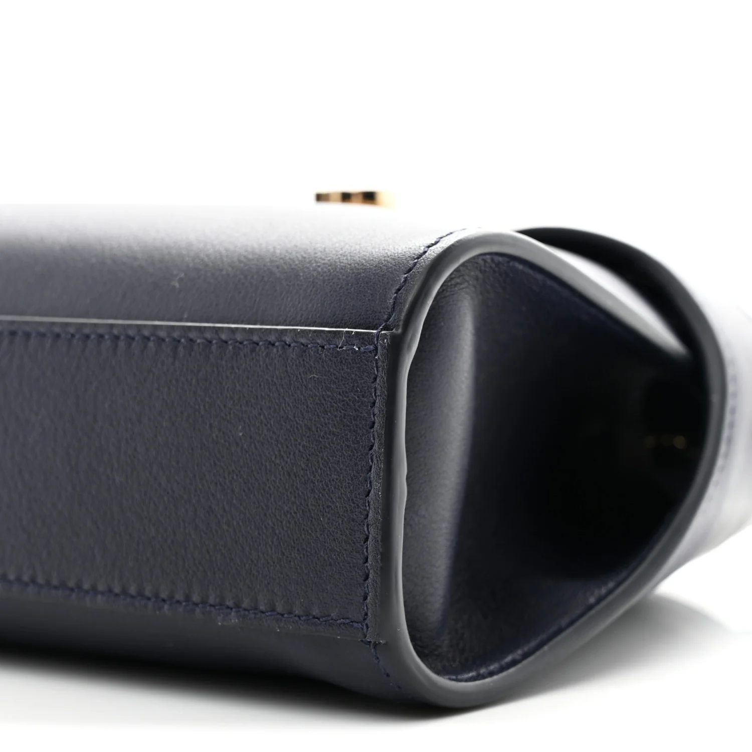 Calfskin Mini Hug Crossbody Bag Midnight - Image 9