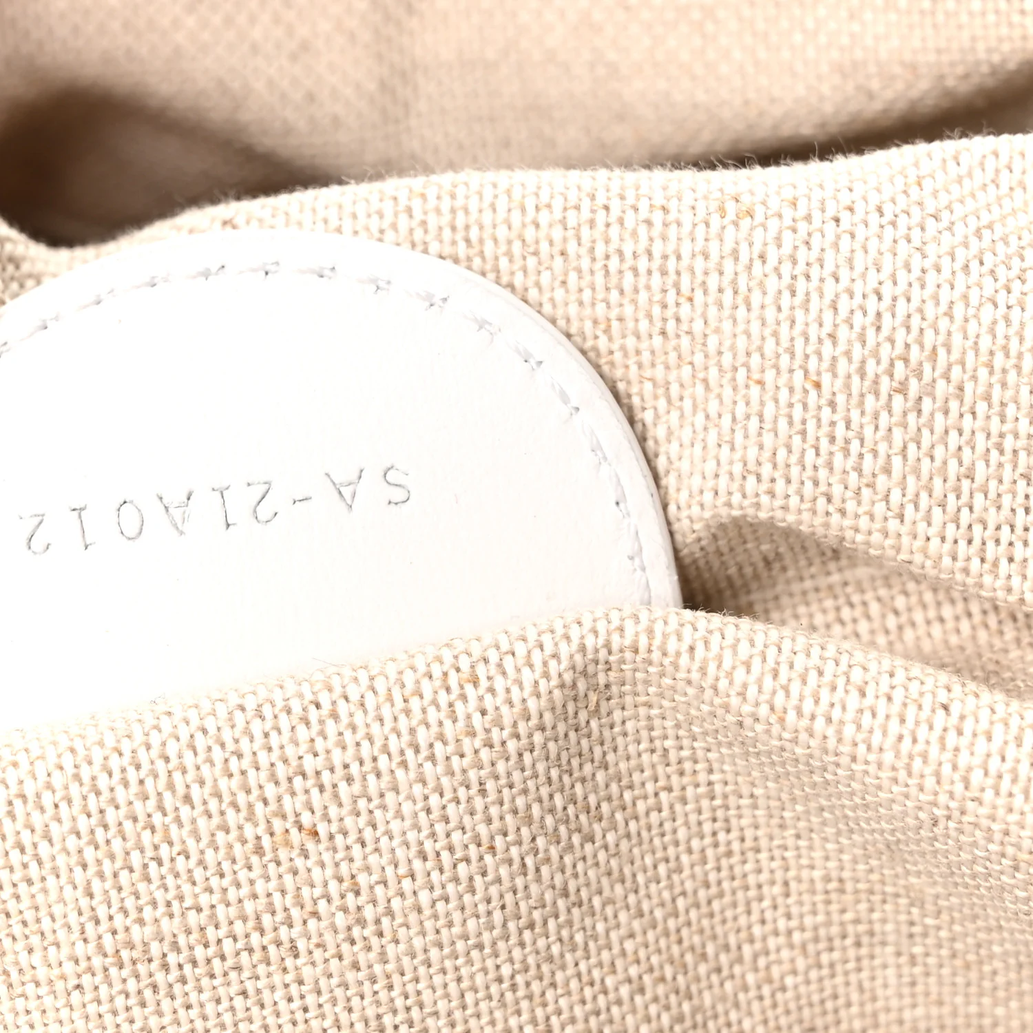 Calfskin Perforated Medium Gancini Tote Bag Optic White - Image 13