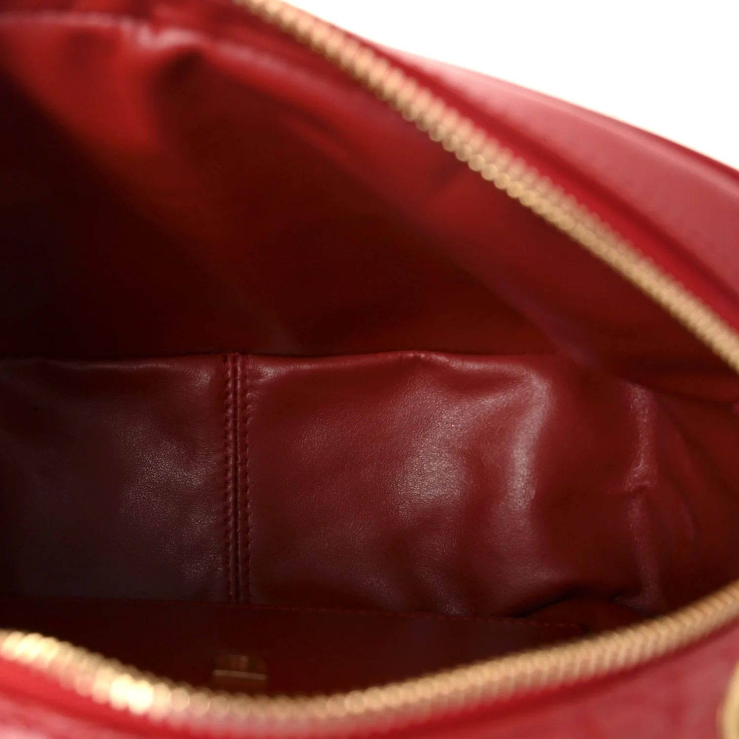 Calfskin Quilted Gancini Camera Bag Red - Image 5